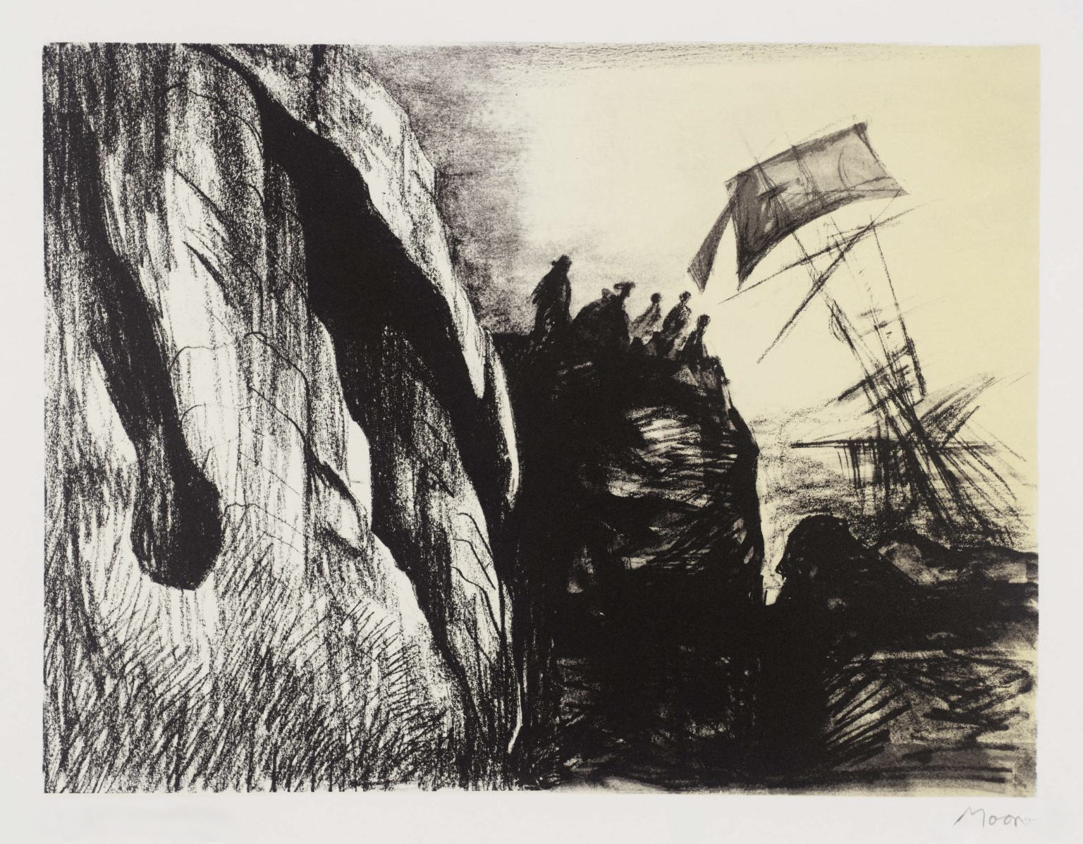 Henry Moore – Shipwreck II, 1973 – Lithografie