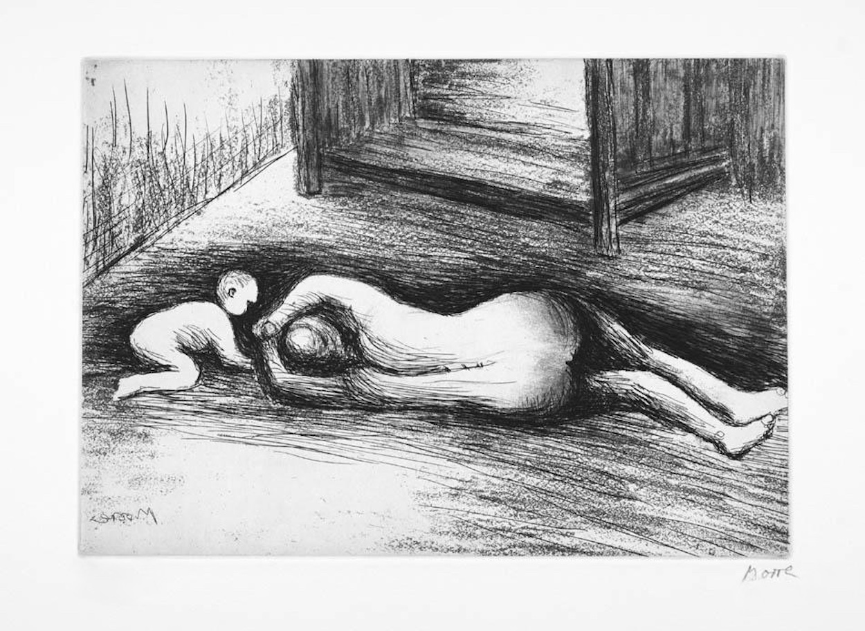 Henry Moore – Mother And Child XV, 1983 – Gemengde techniek.