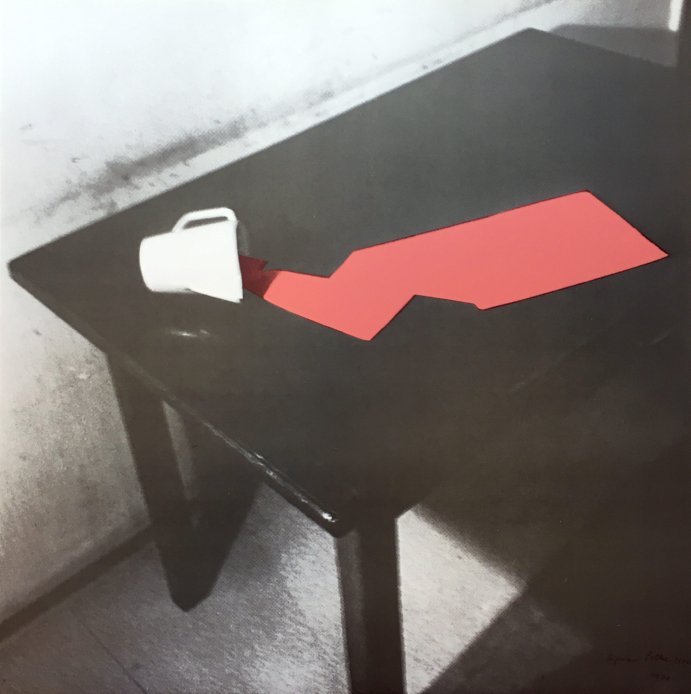 Sigmar Polke – Tisch mit umgekippter Kanne I, 1970 – Screen-print