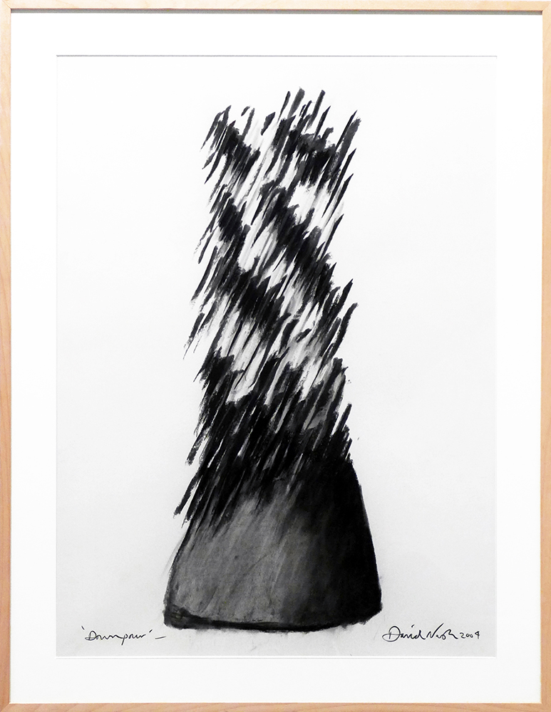 David Nash – Downpour, 2004 – Charbon