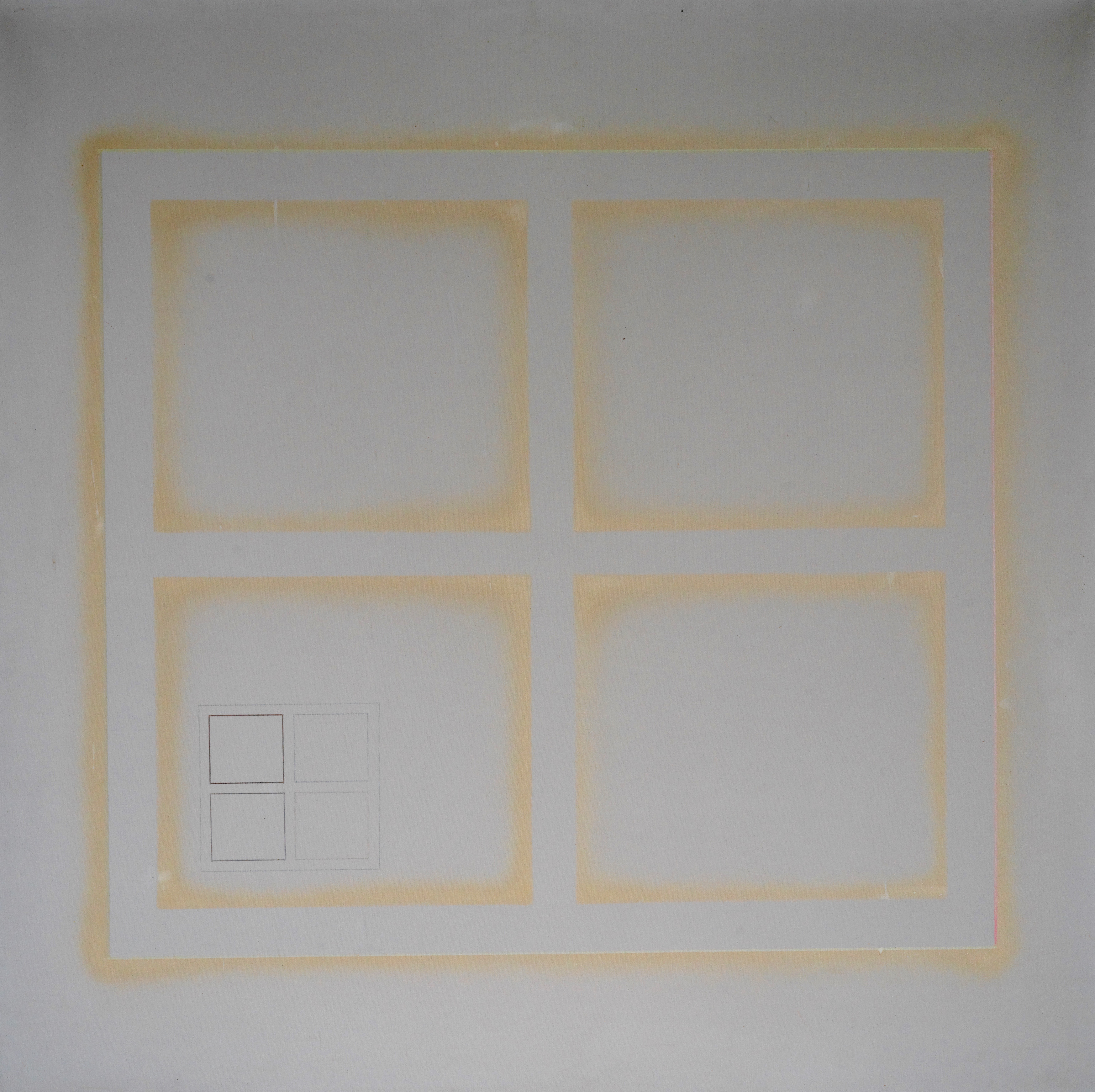 Shusaku Arakawa – Four dimensions exist in one dimension, 1965 – Acrílico Sobre Lienzo