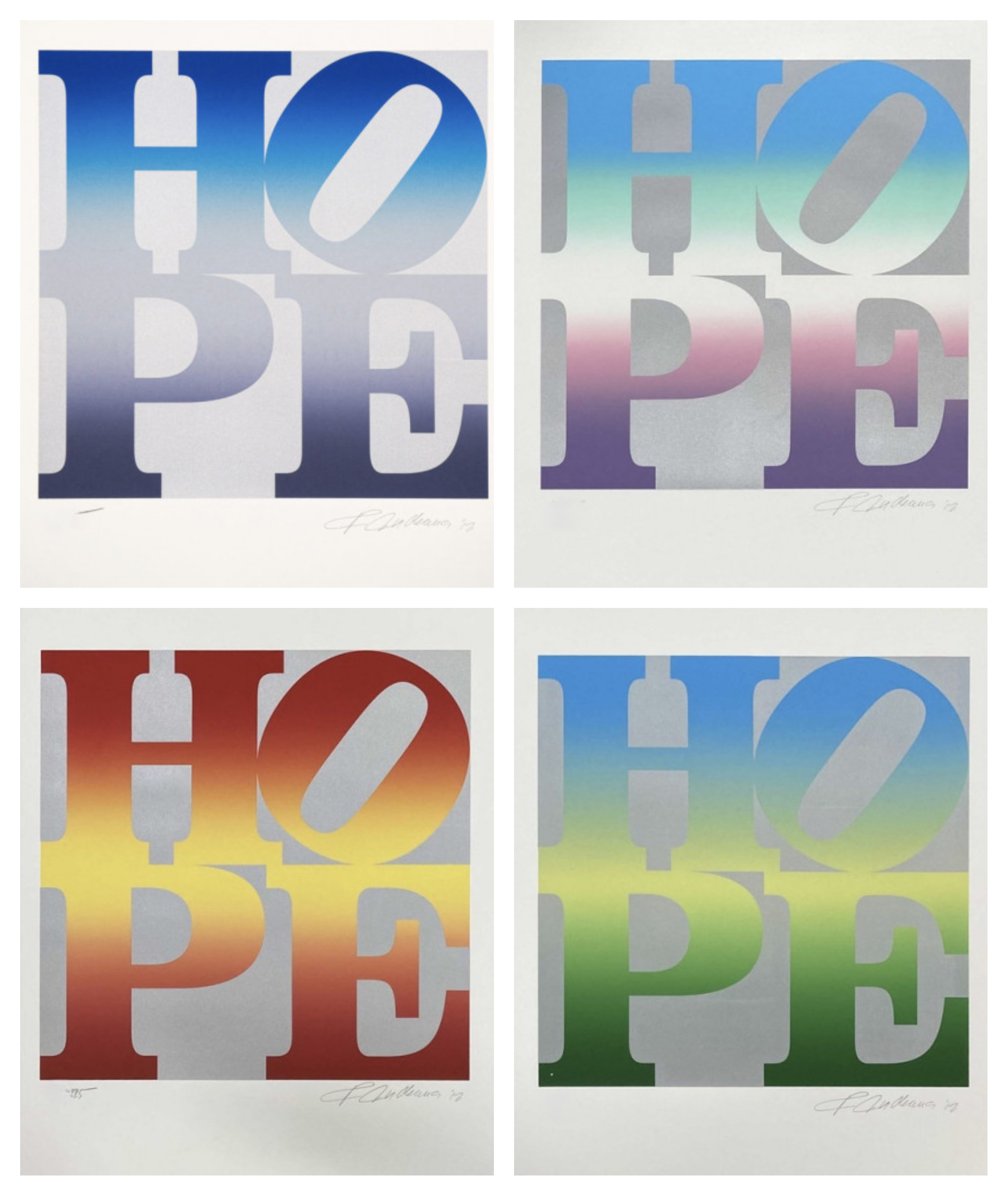 Robert Indiana – Four Season of Hope, 2012 – Silkscreen