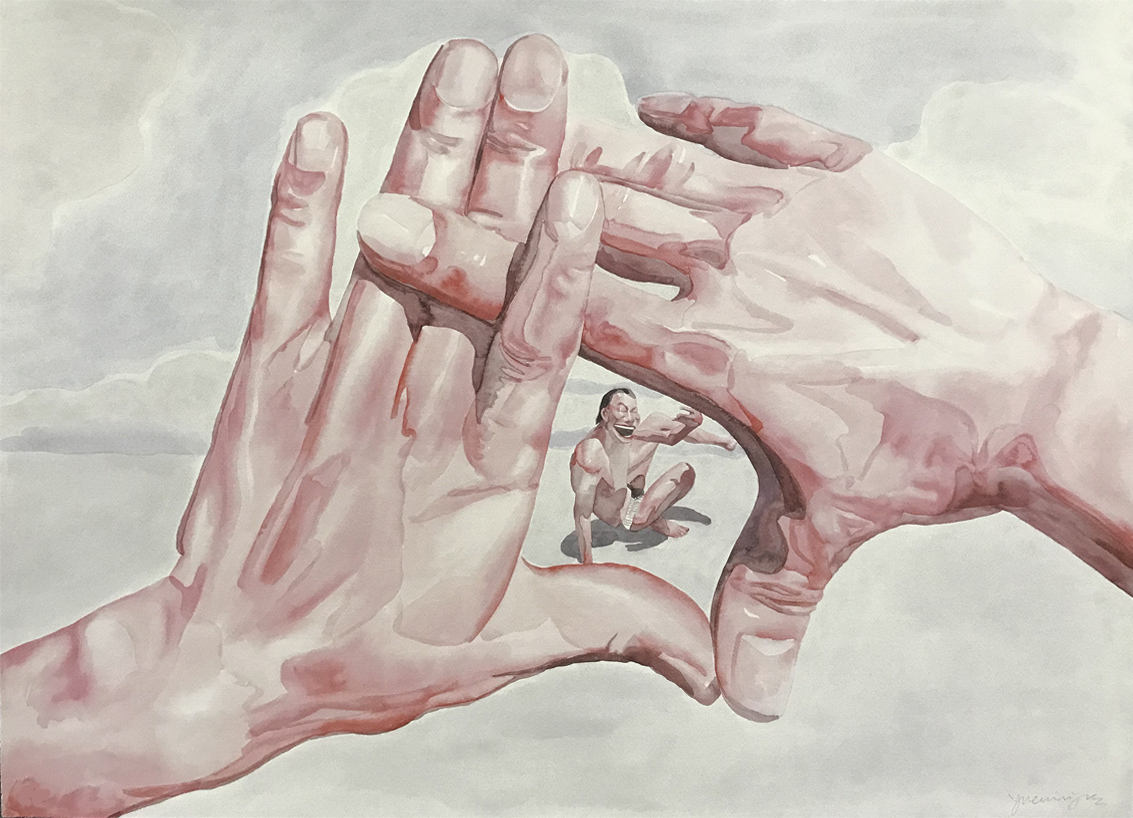Yue Minjun – Untitled (Smile-ism No. 9), 2006 – Lithographie