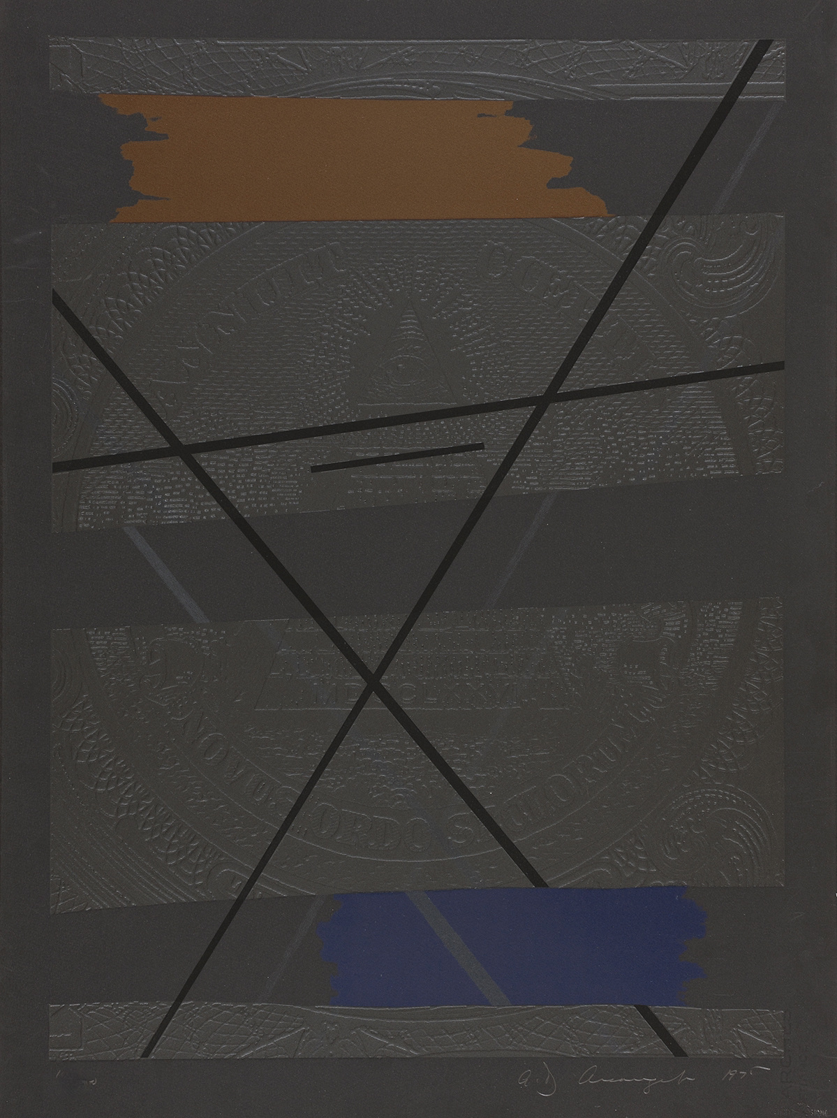 Allan D'Arcangelo – Beginnings, 1975 – Mixed Media