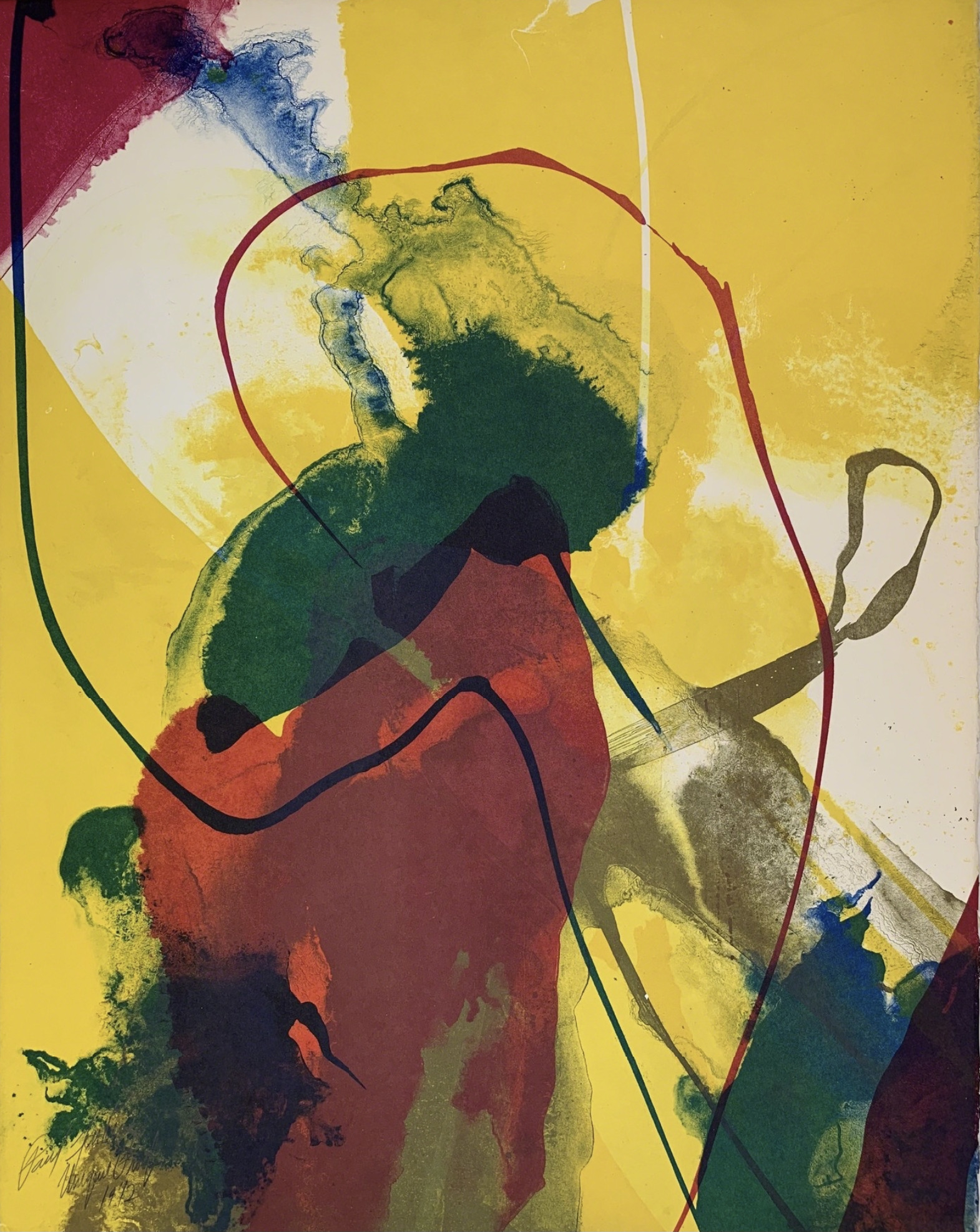 Paul Jenkins – Untitled (Vibrant Currents), 1972 – Lithographie