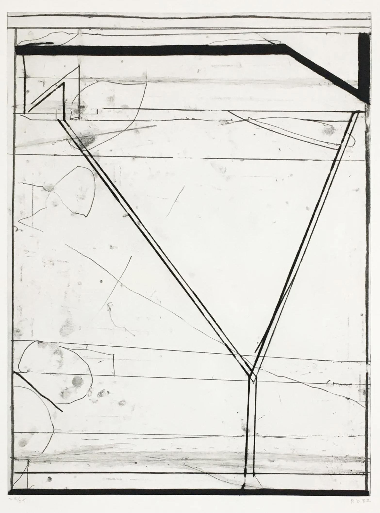 Richard Diebenkorn – Softground Y, 1982 – Ets