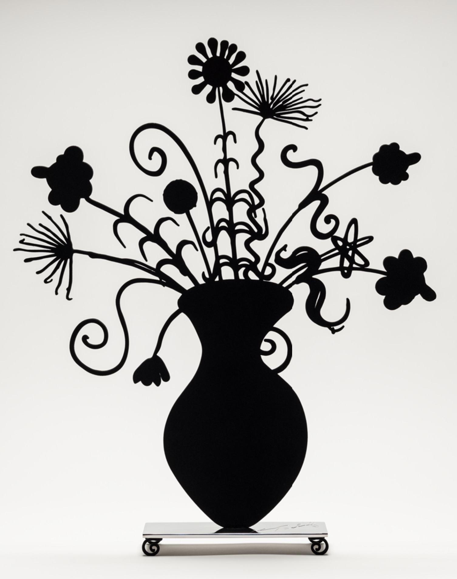 Kenny Scharf – Flores Black, 2020 – Gemengde techniek.