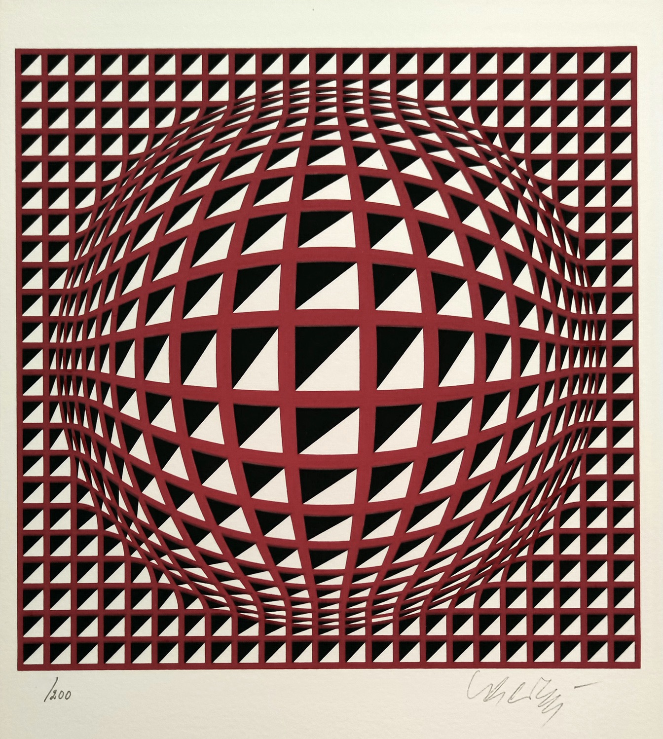 Victor Vasarely – Terz Liten, 1978 – Screen-print