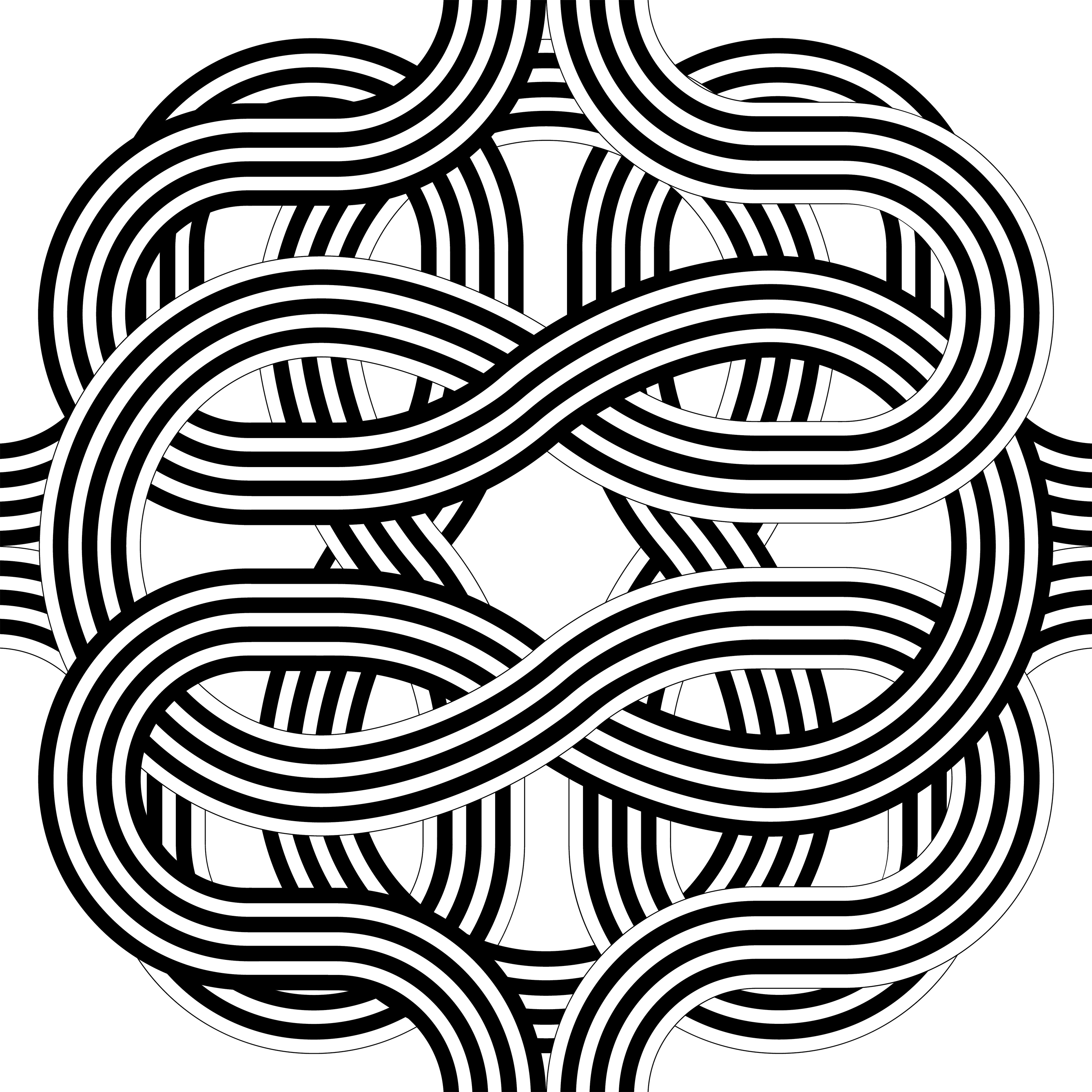 Julio Le Parc – Larga marcha, 4 bifurcaciones, 10 (black and white), 2021 – Lithographie