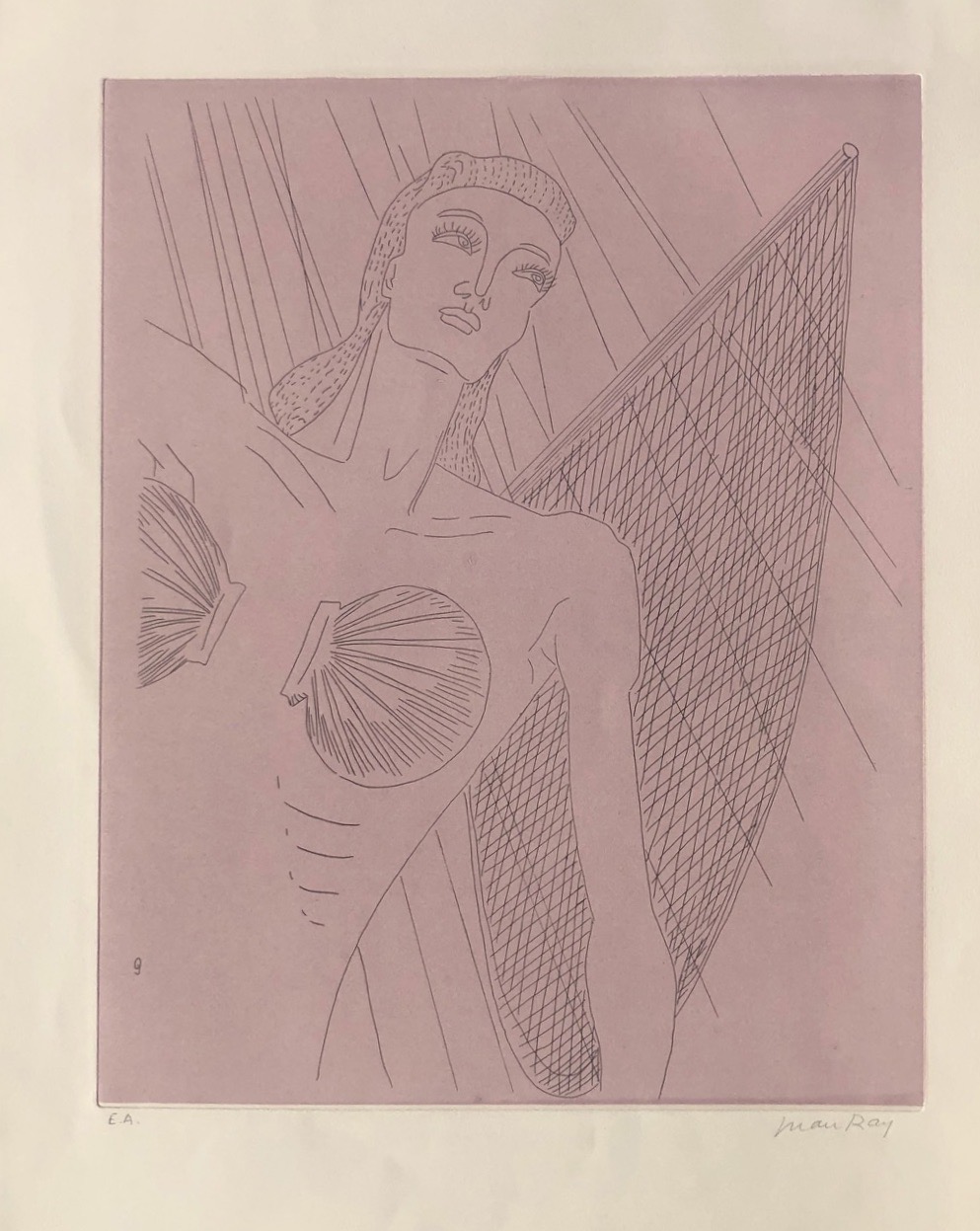 Man Ray – La Ballade des dames hors du temps, Natasha, 1971 – Gravure à l'eau-forte