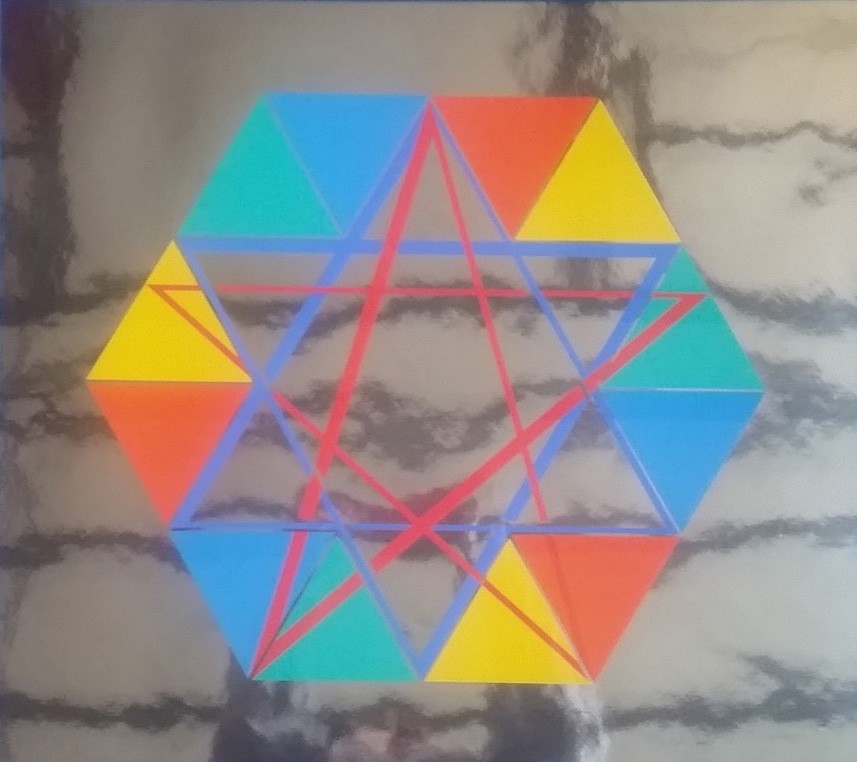 Yaacov Agam – Star of David - Abstract Illusionism, 1979 – Sérigraphie (Screen-print)