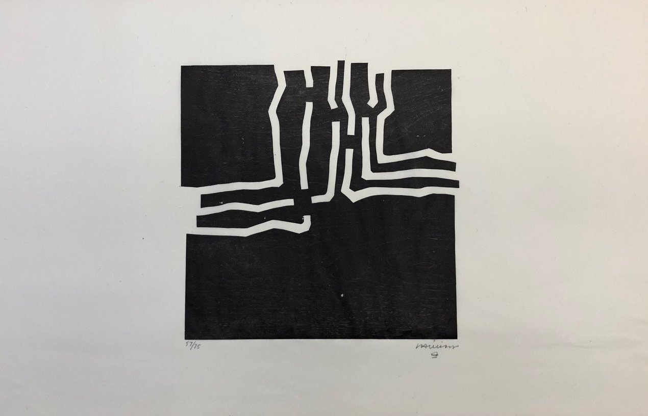 Eduardo Chillida – Beltza III, 1969 – Xylographie