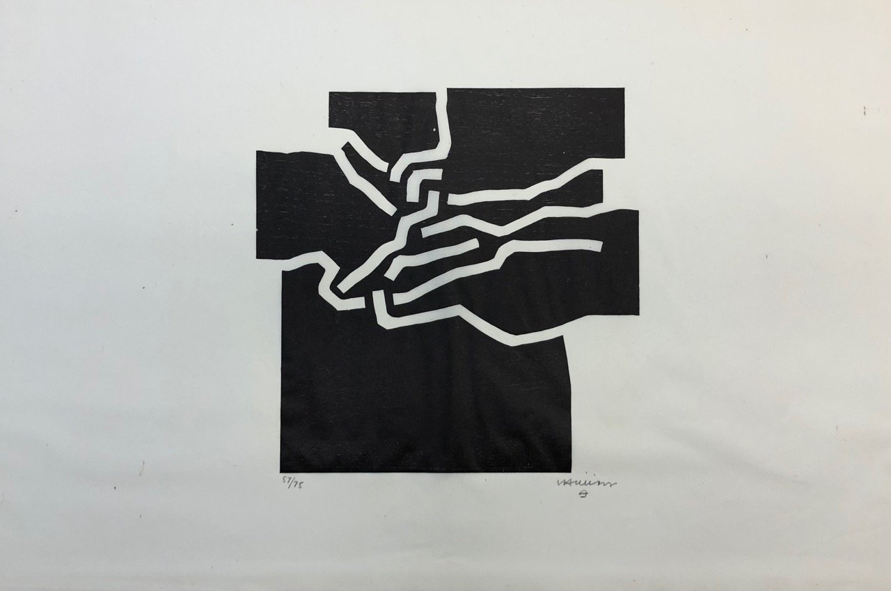 Eduardo Chillida – Beltza IV, 1969 – Xylographie