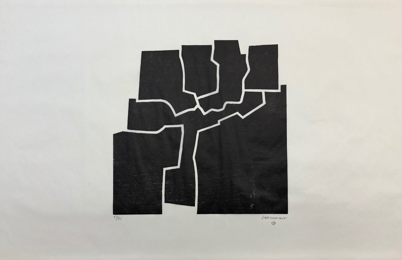 Eduardo Chillida – Beltza V, 1969 – Xylographie