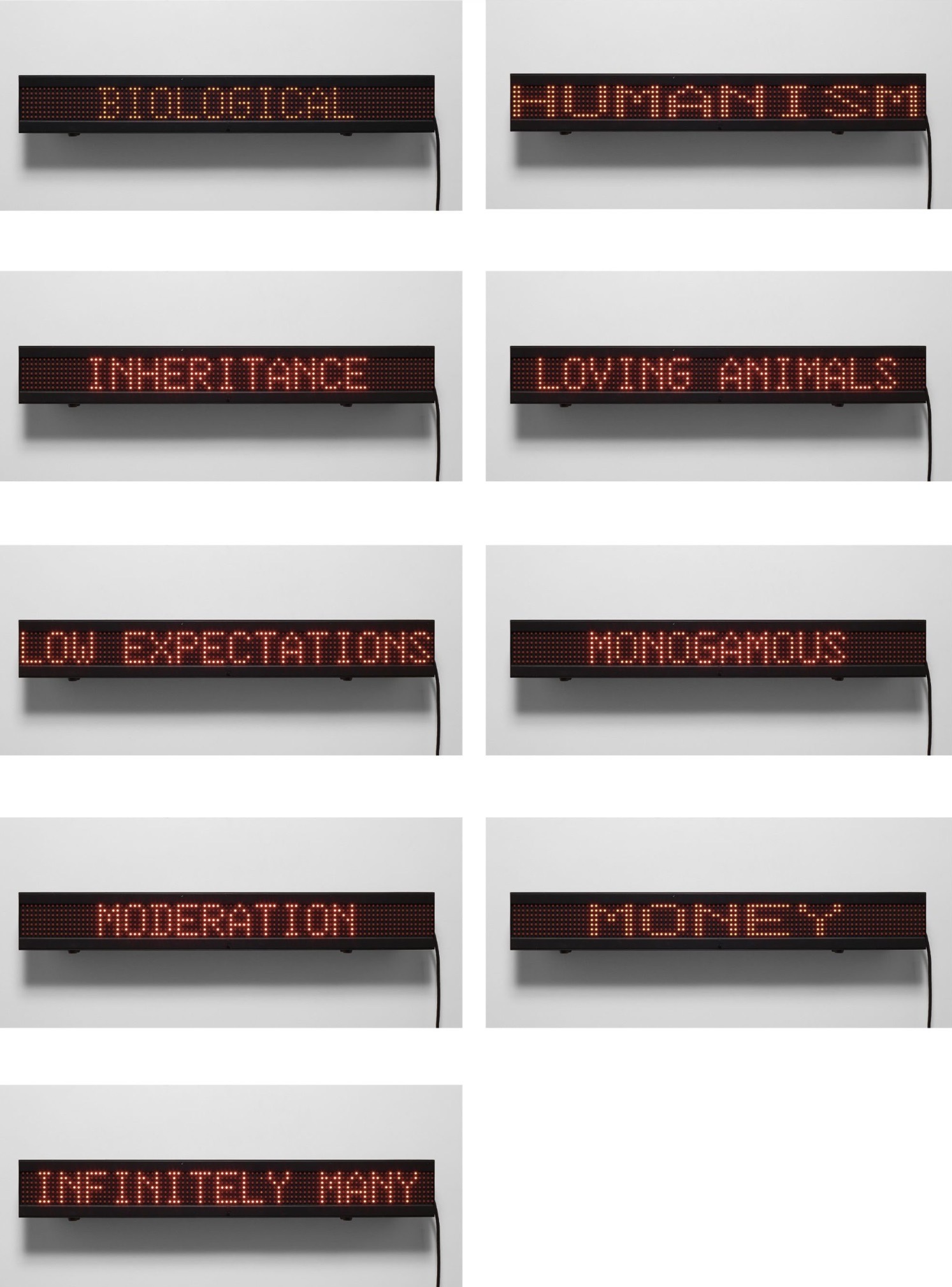 Jenny Holzer – Olympian Sign, 1986 – Técnica mixta