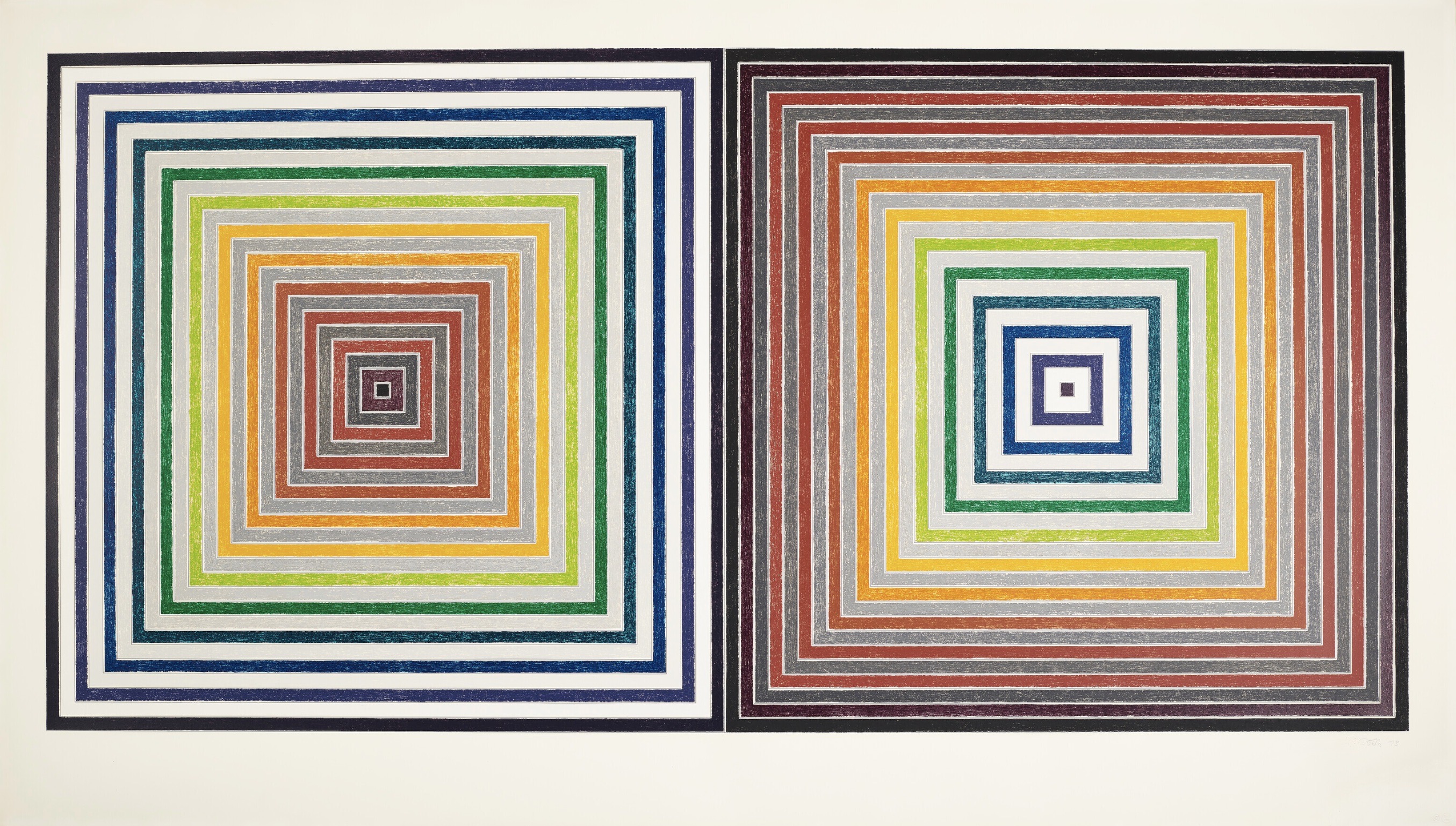 Frank Stella – Double grey scramble (AXSOM 93), 1973 – Screen-print