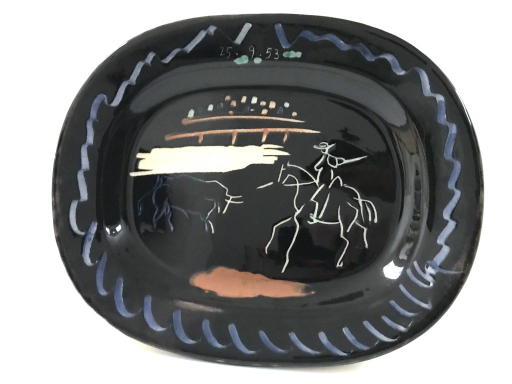 Pablo Picasso – Corrida sur fond noir, 1953 – Teller