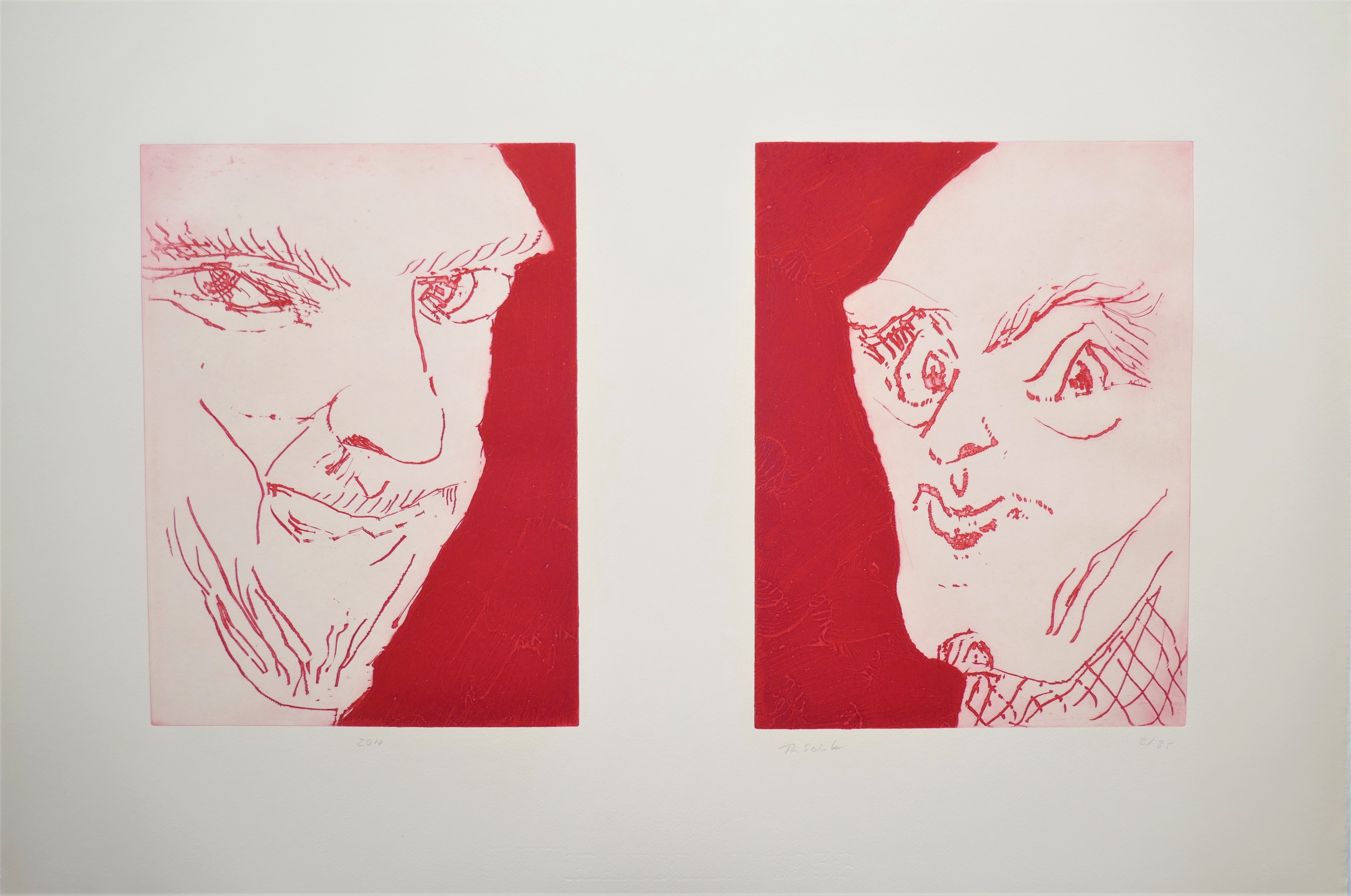 Thomas Schutte – Alte Freunde (Old friends), 2010 – Ets
