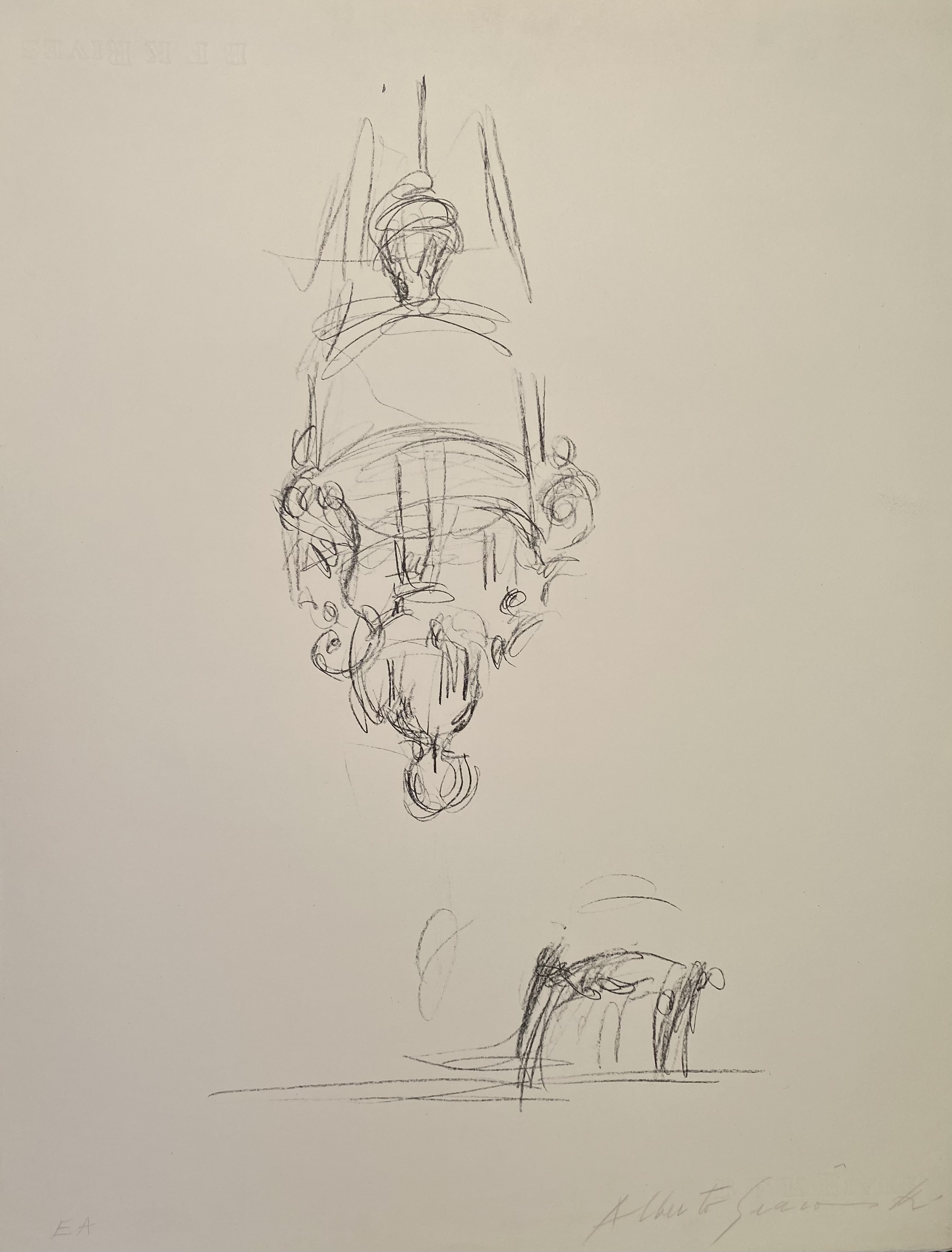 Alberto Giacometti – La suspension, 1963 – Litografía