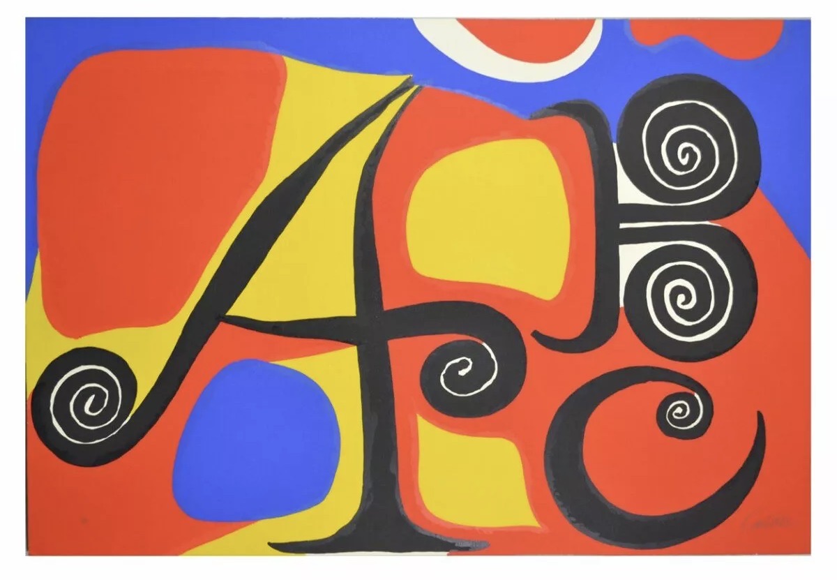 Alexander Calder – Le Lettres, 1969 – Lithographie