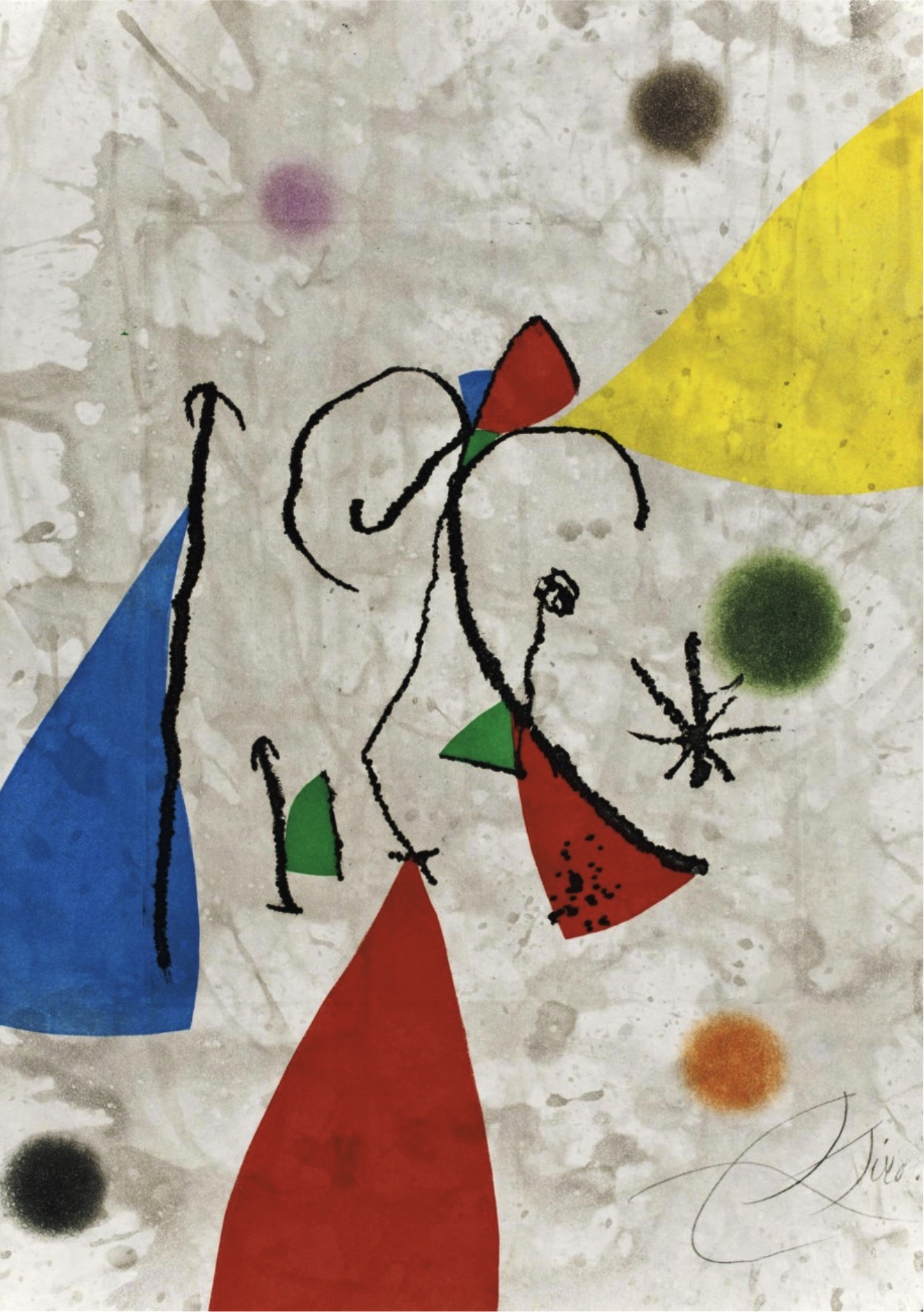 Joan Miró – Passage De L'Egyptienne, 10, 1985 – Etching and Aquatint