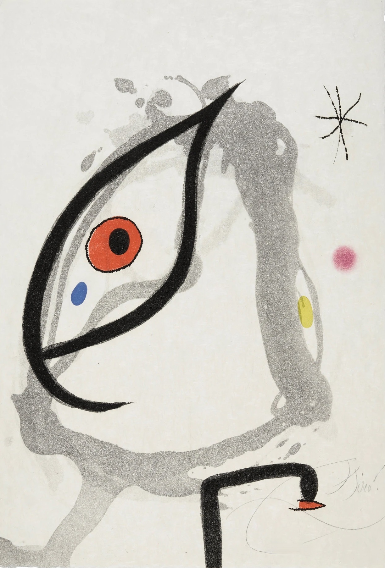 Joan Miró – Passage De L'Egyptienne 4, 1985 – Grabado Aguatinta
