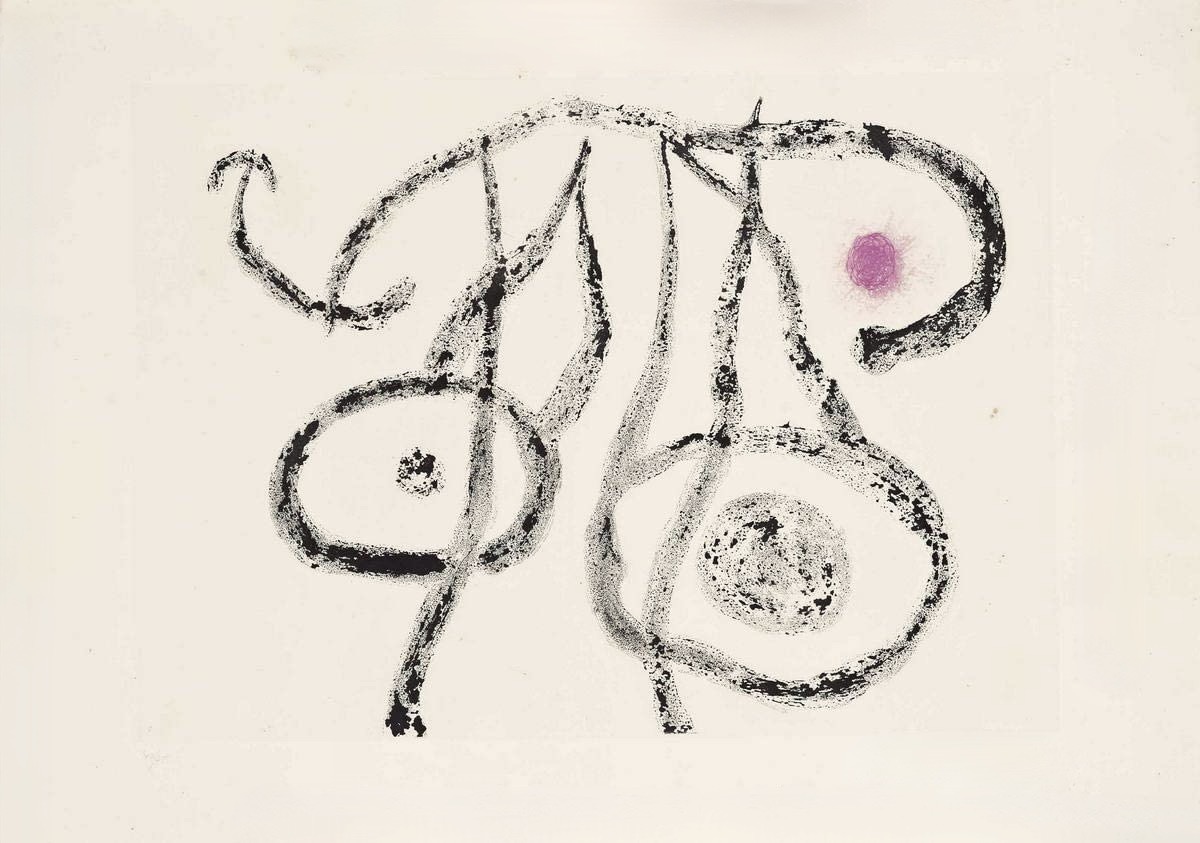 Joan Miró – El Aguador I, 1962 – Aquatinte