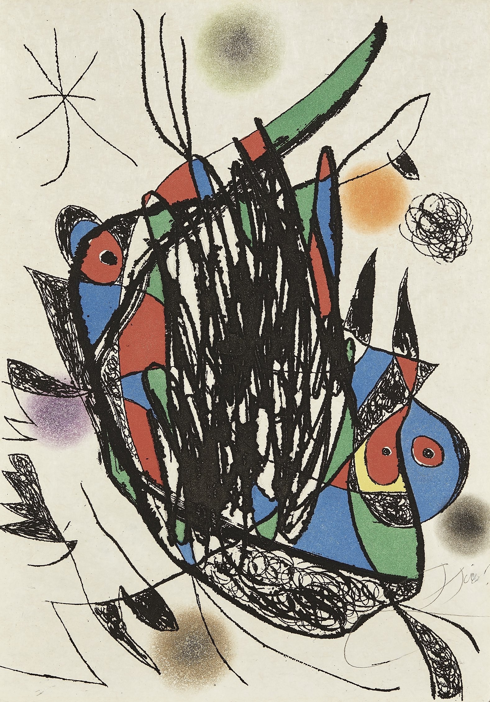 Joan Miró – Passage De L'Egyptienne 5, 1985 – Gravure à l'eau-forte