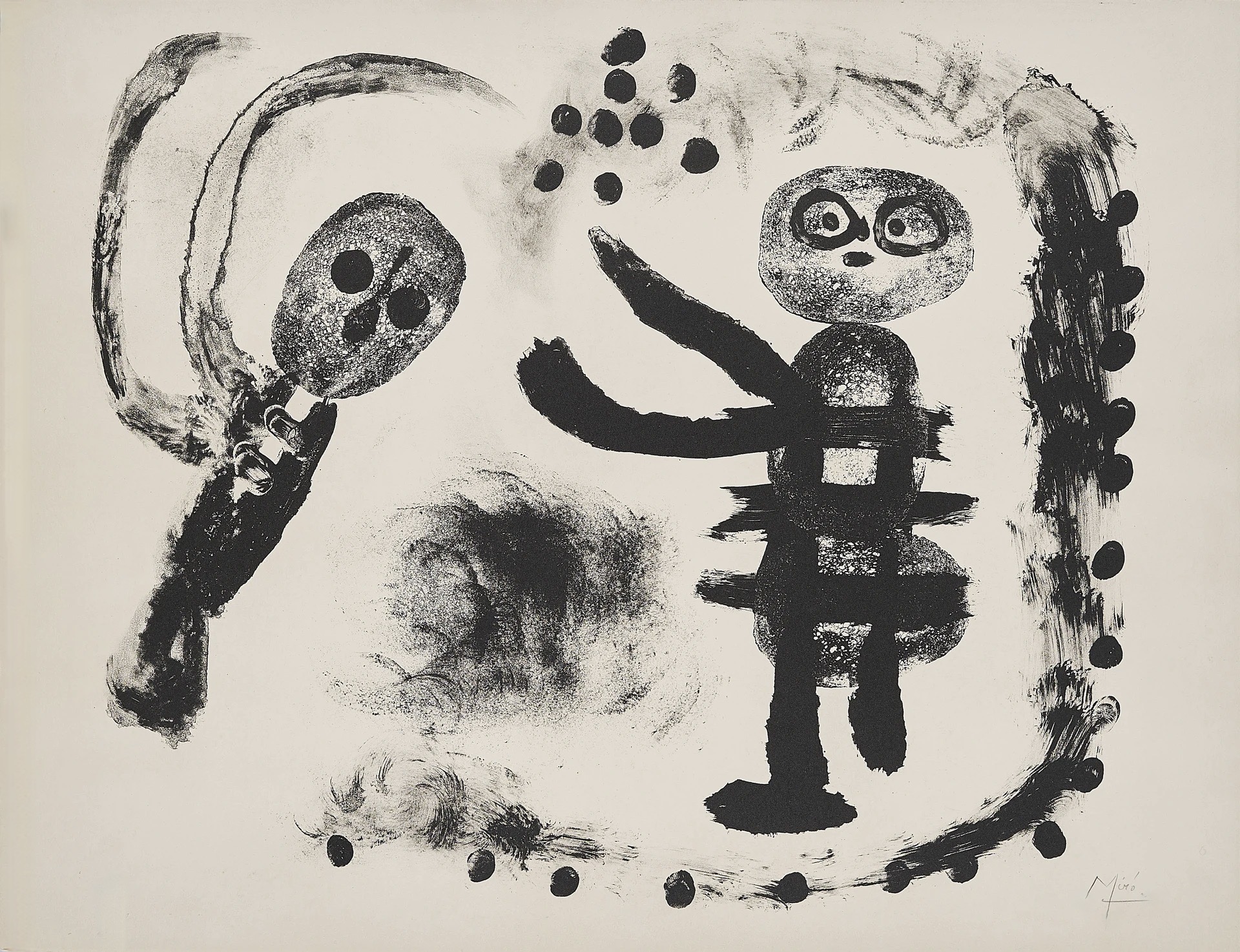 Joan Miró – Petite Fille au Bois, 1958 – Lithographie