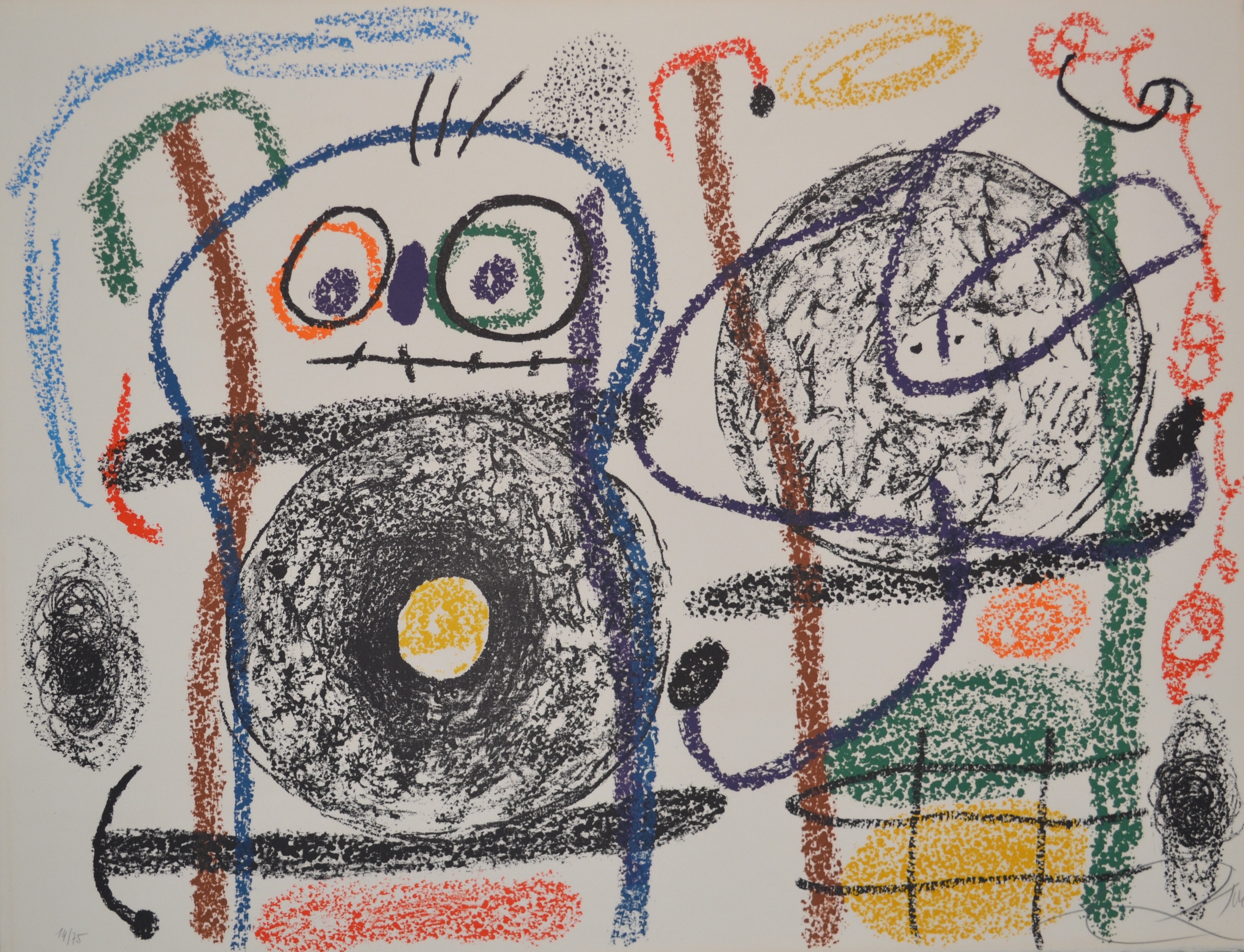 Joan Miró – Album 21, plate 15 - M1140 – Lithographie