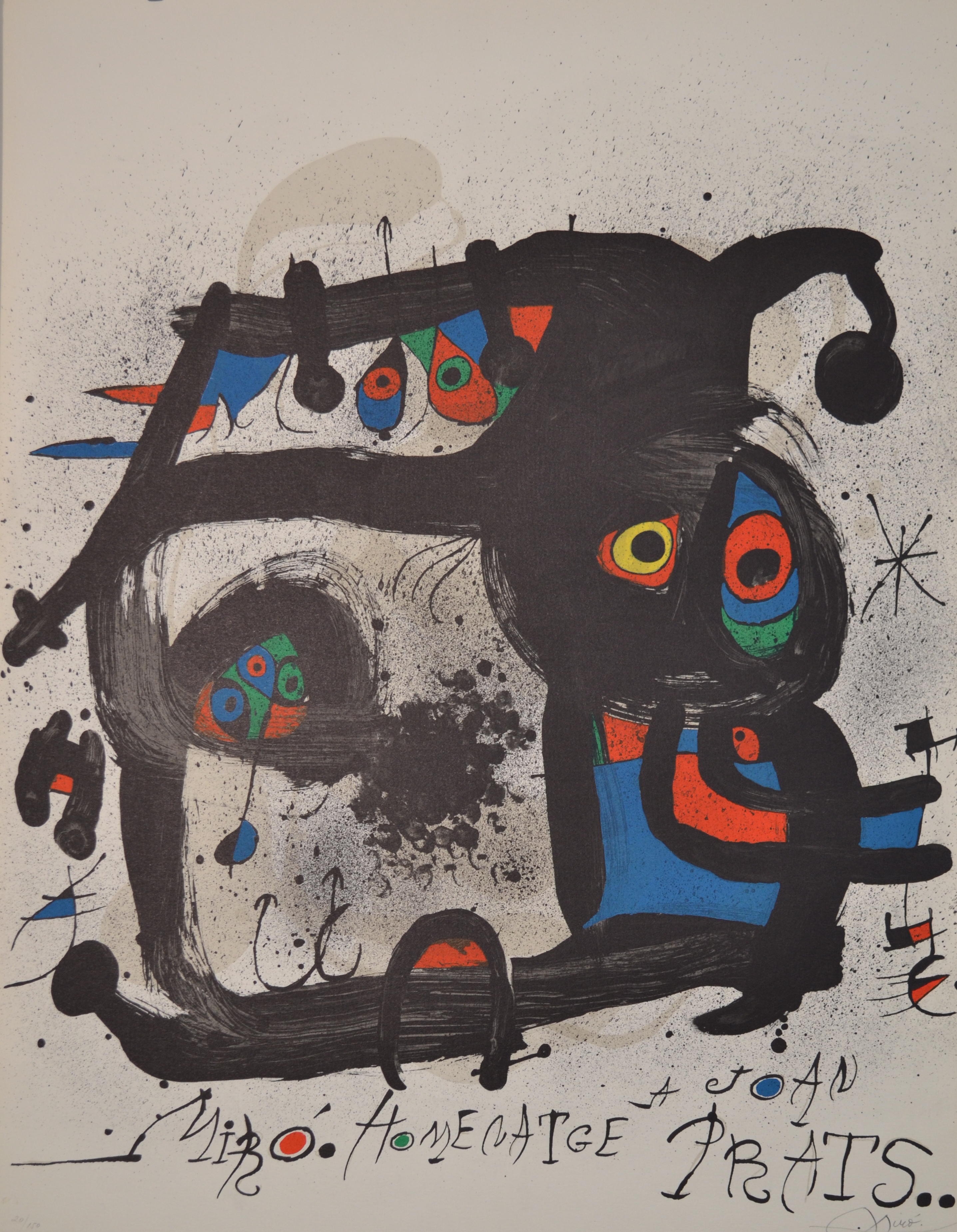 Joan Miró – Homentage A Joan Prats - M852, 1972 – Lithographie