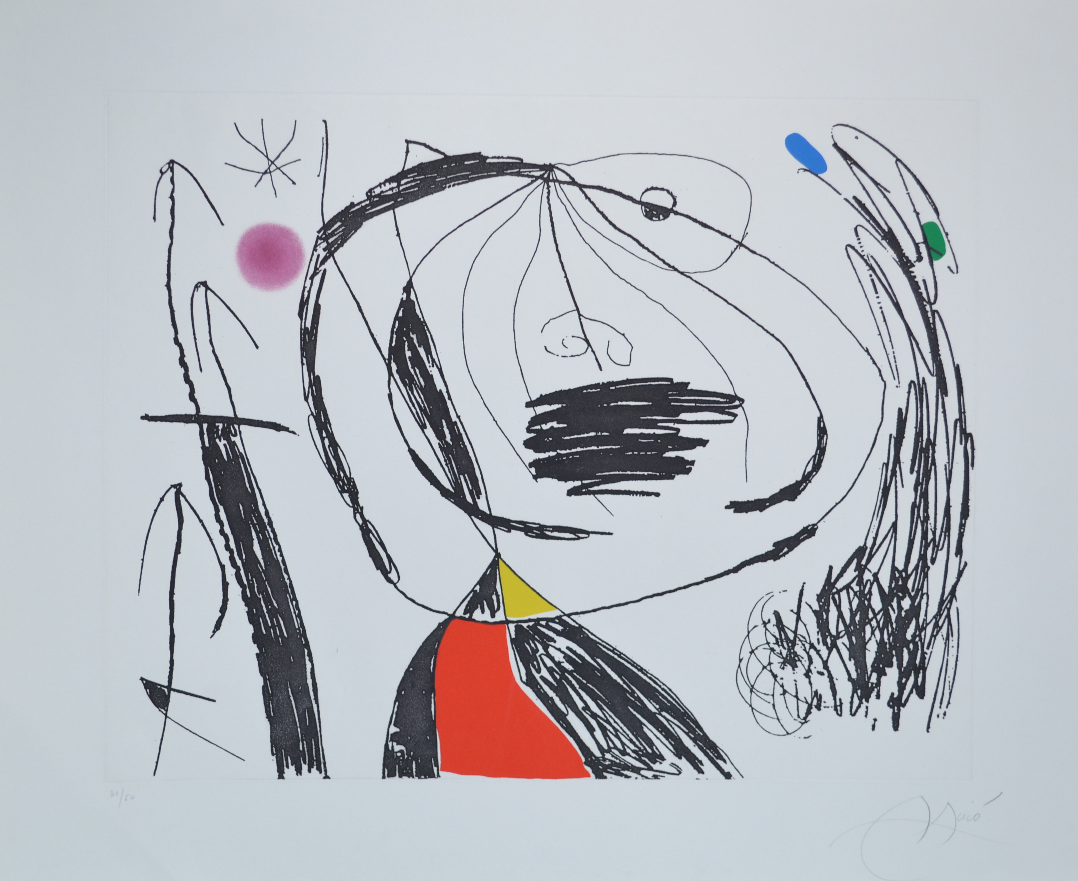 Joan Miró – Série Mallorca 5 - D615, 1973 – Gravure à l'eau-forte