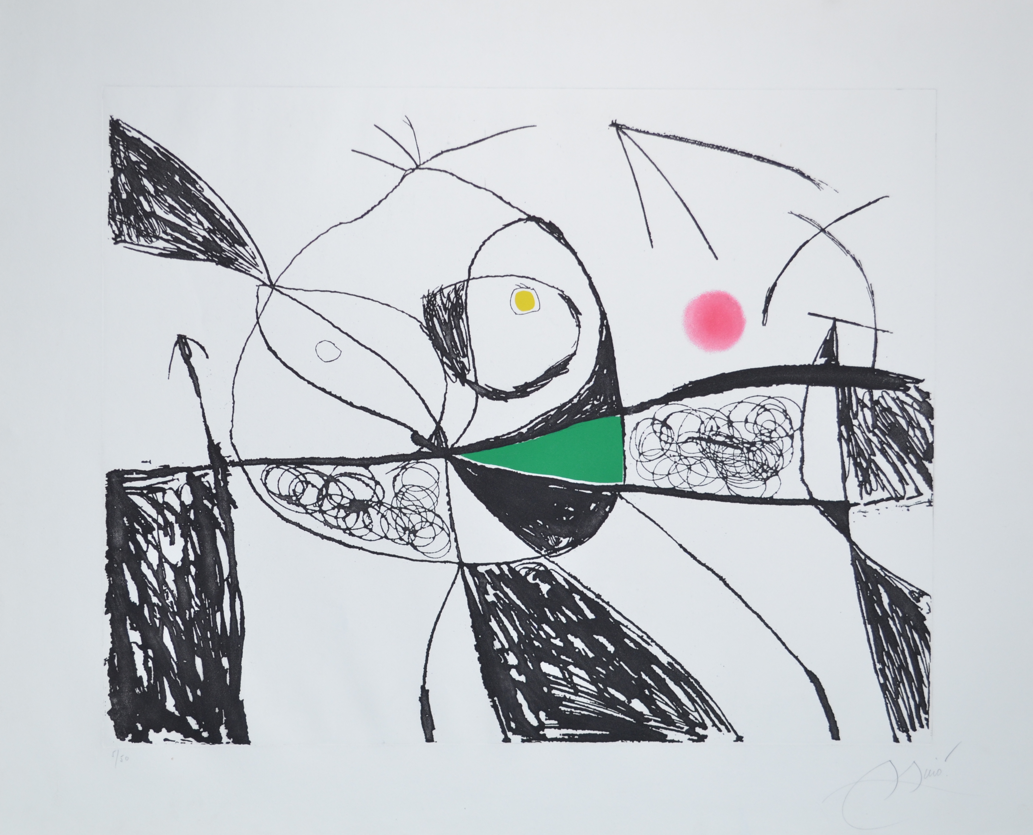 Joan Miró – Serie Mallorca - D618, 1973 – Gravure à l'eau-forte
