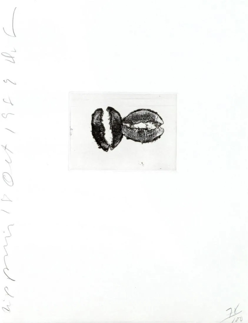 Donald Sultan – Lip Print II, 1989 – Aquatinte
