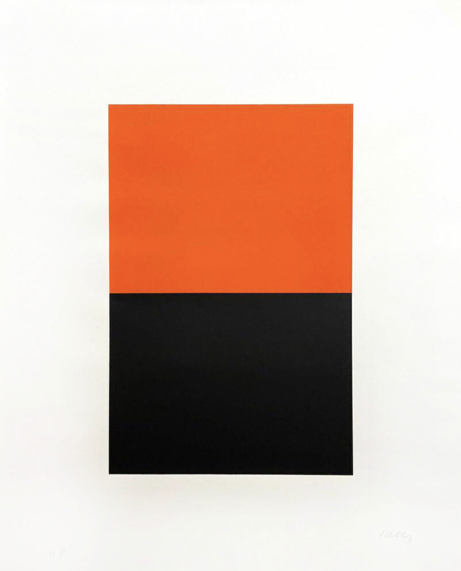 Ellsworth Kelly – Untitled (Orange/Black), 1972 – Lithographie