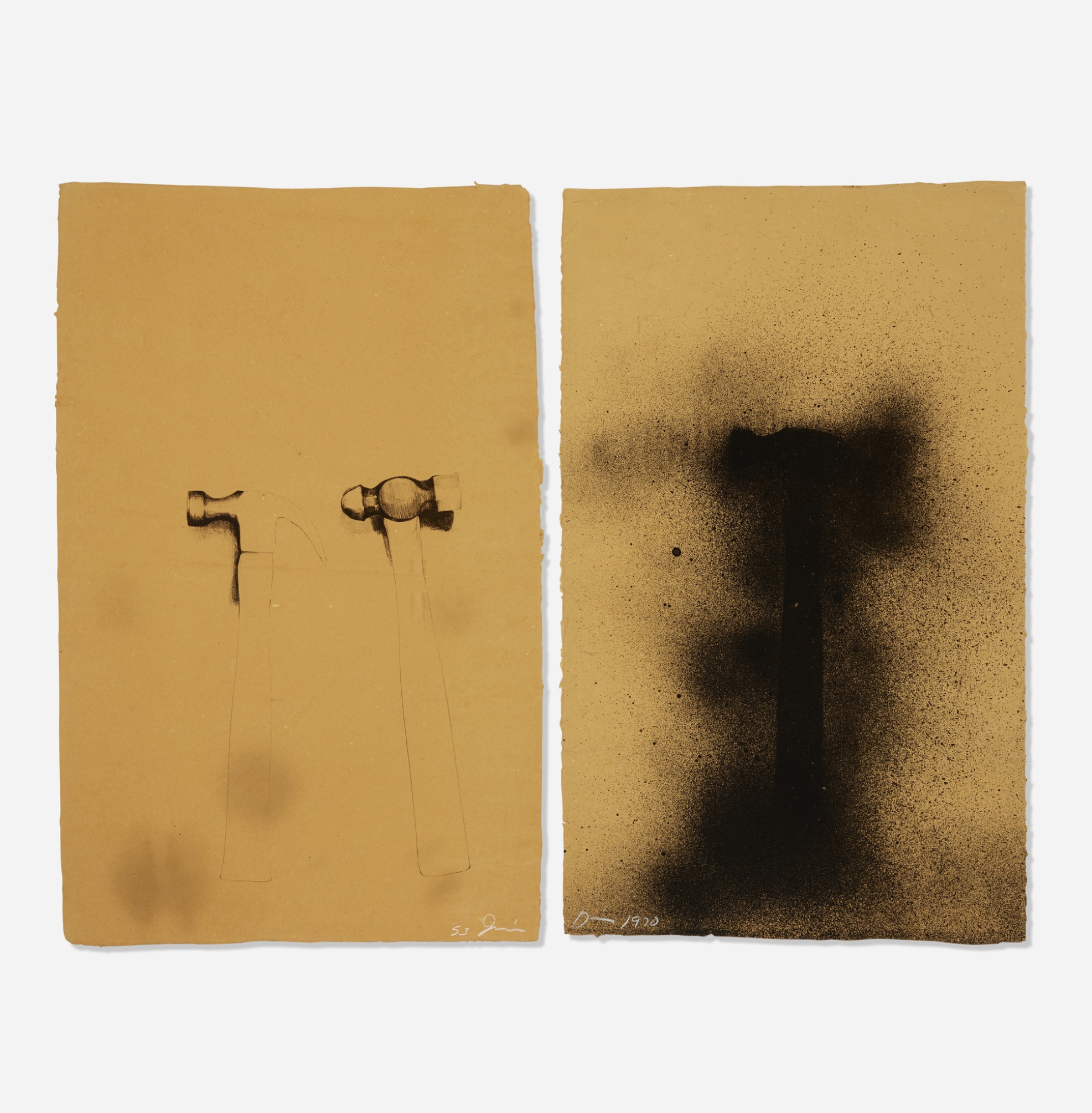 Jim Dine – Hammers diptych, 1970 – Lithograph