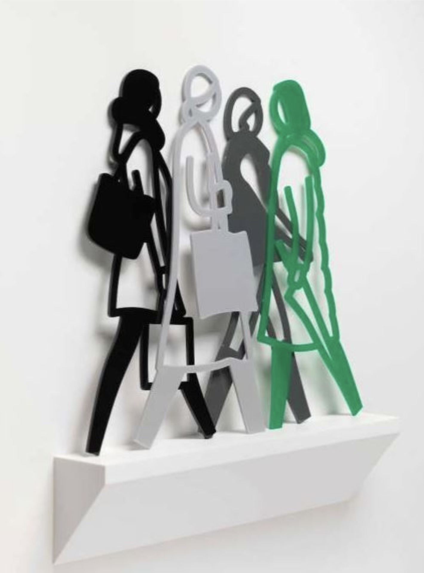Julian Opie – Belgium 4, 2021 – Acryl sculptuur