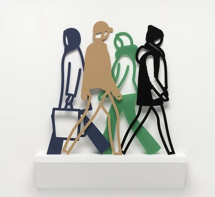 Julian Opie – Belgium 3, 2021 – Escultura de acrílico
