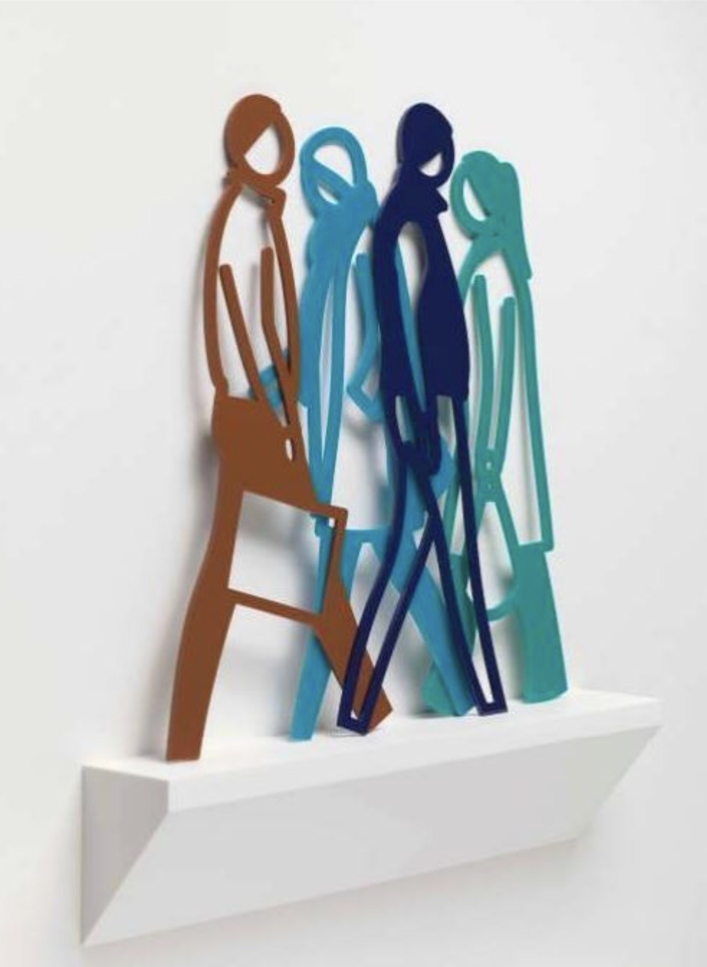 Julian Opie – Belgium 1, 2021 – Acryl sculptuur