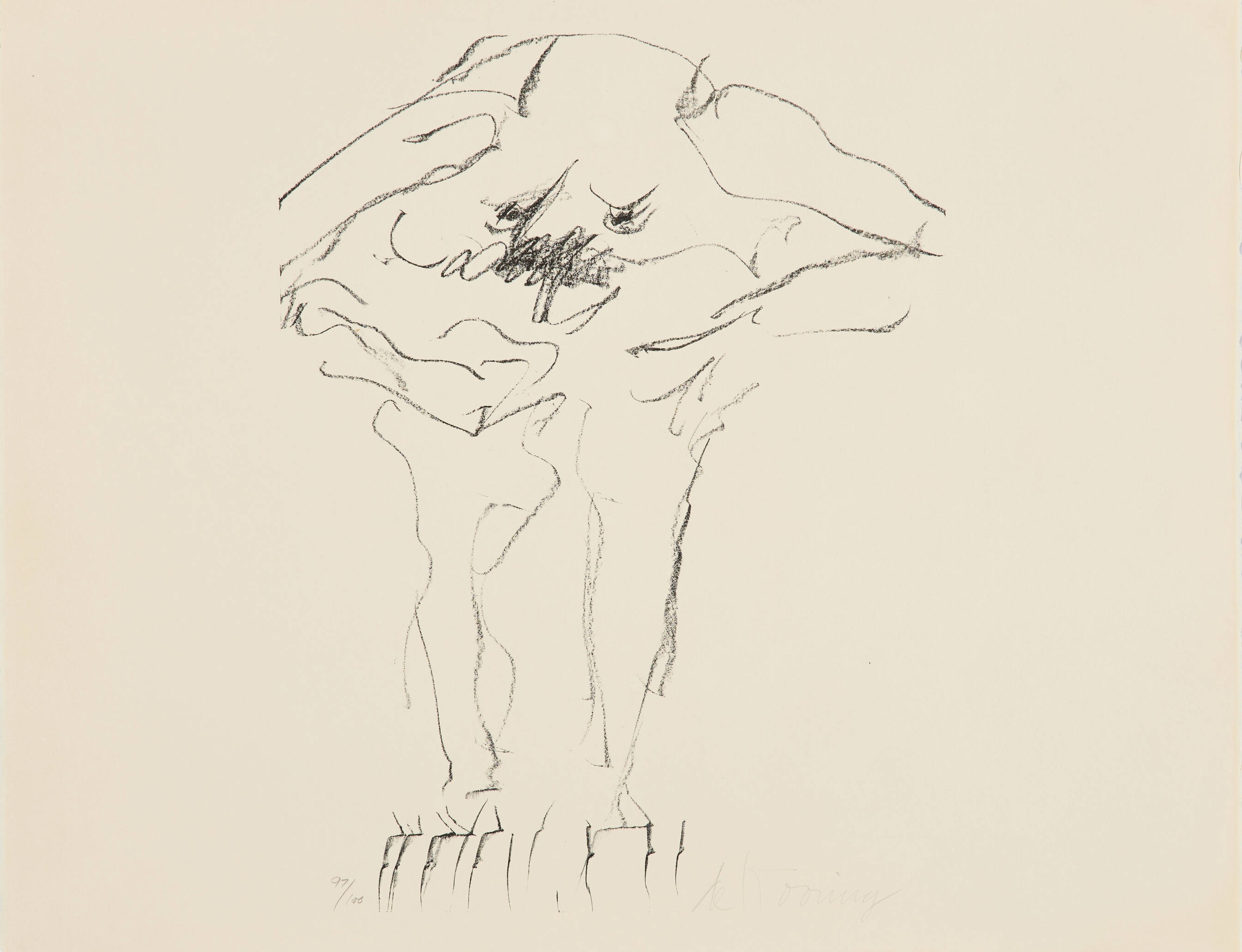 Willem de Kooning – Clam Digger, 1966 – Lithograph