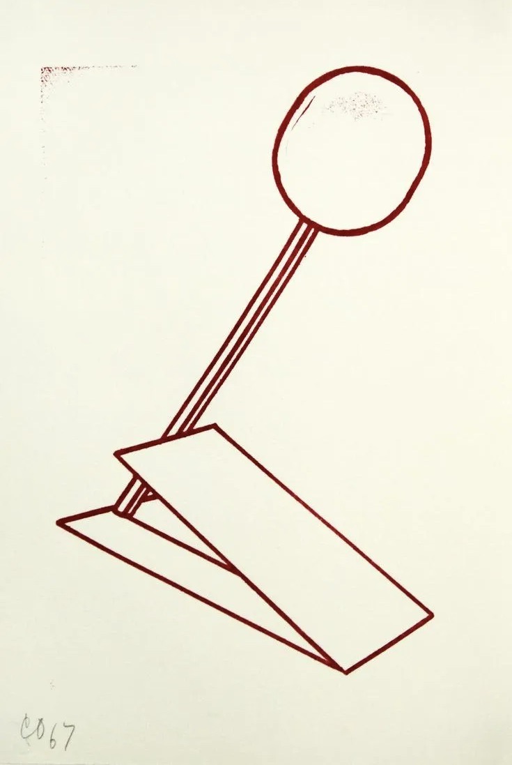 Claes Oldenburg – Untitled Rubber Stamp Print, 1967 – Mixed Media
