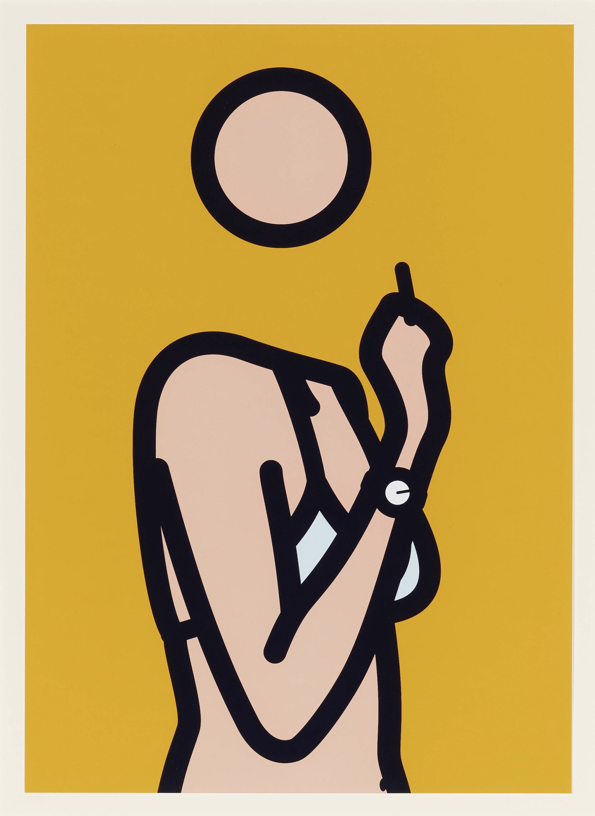 Julian Opie – Ruth with cigarette 3, 2005 – Lambda print