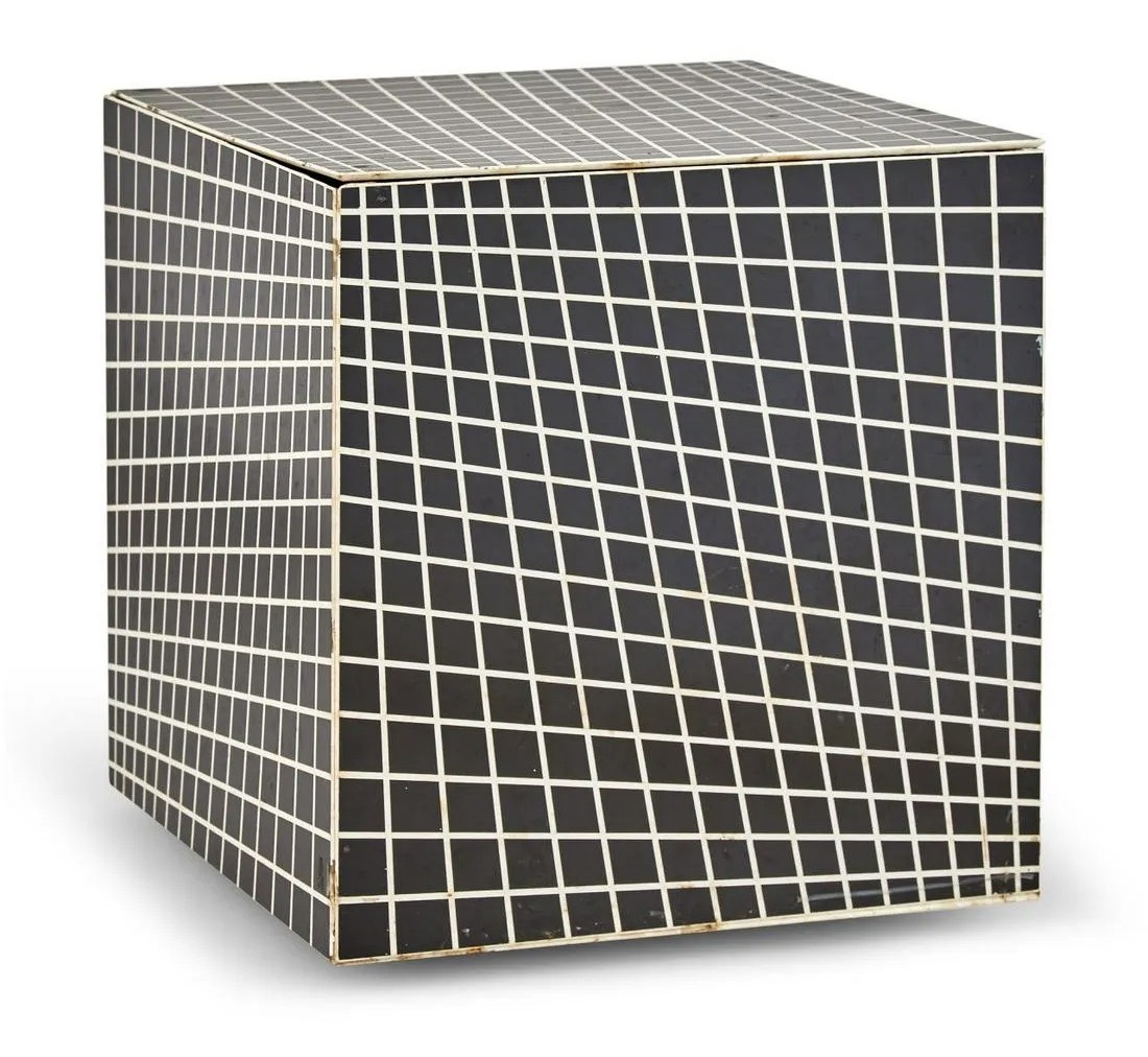 Richard Anuszkiewicz – Untitled OP Art Cube, 1968 – Gemengde techniek.