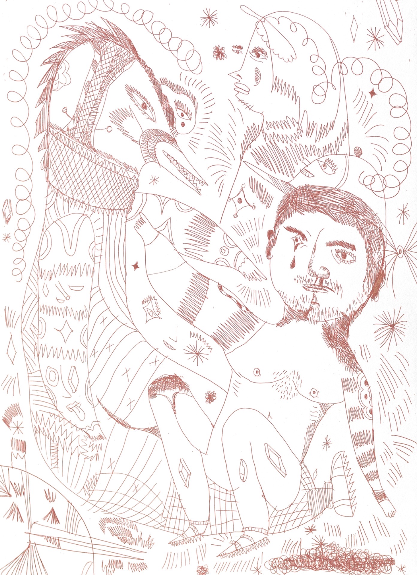 Jaime Hayón – Naked embrace, 2022 – Radierung