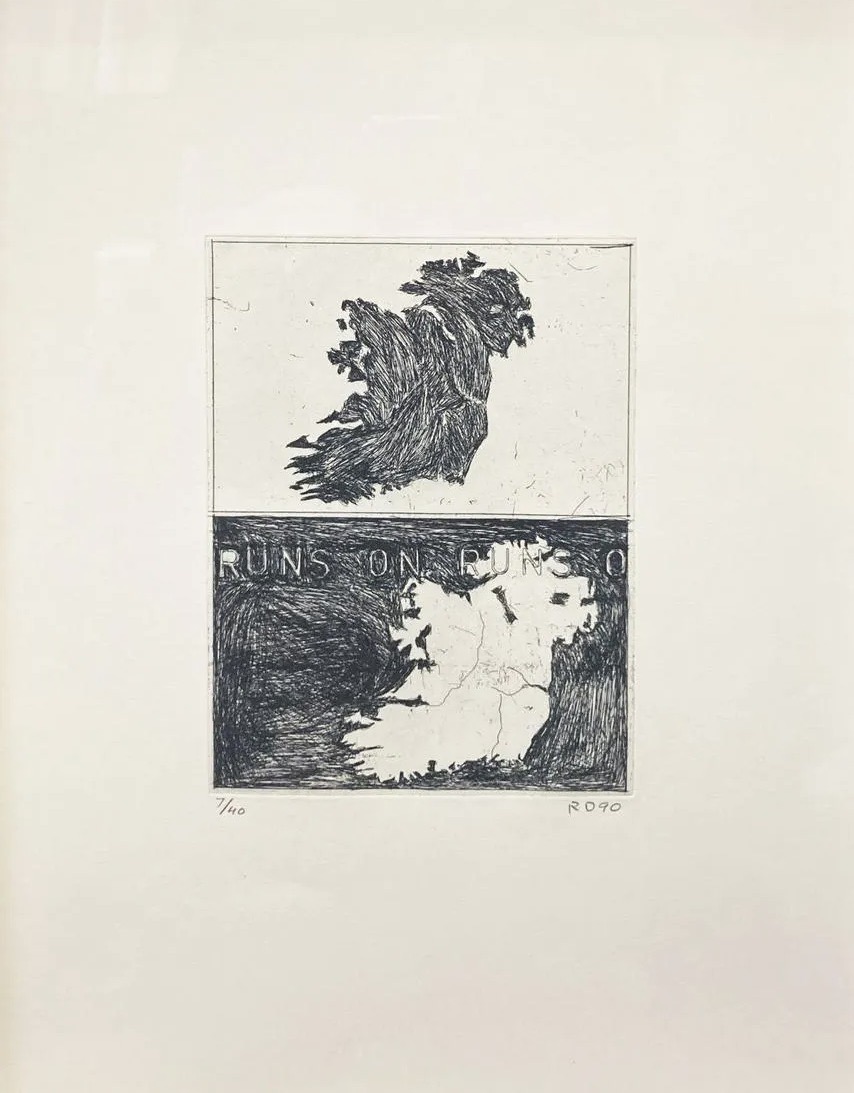 Richard Diebenkorn – Double Map of Ireland, 1990 – Ets