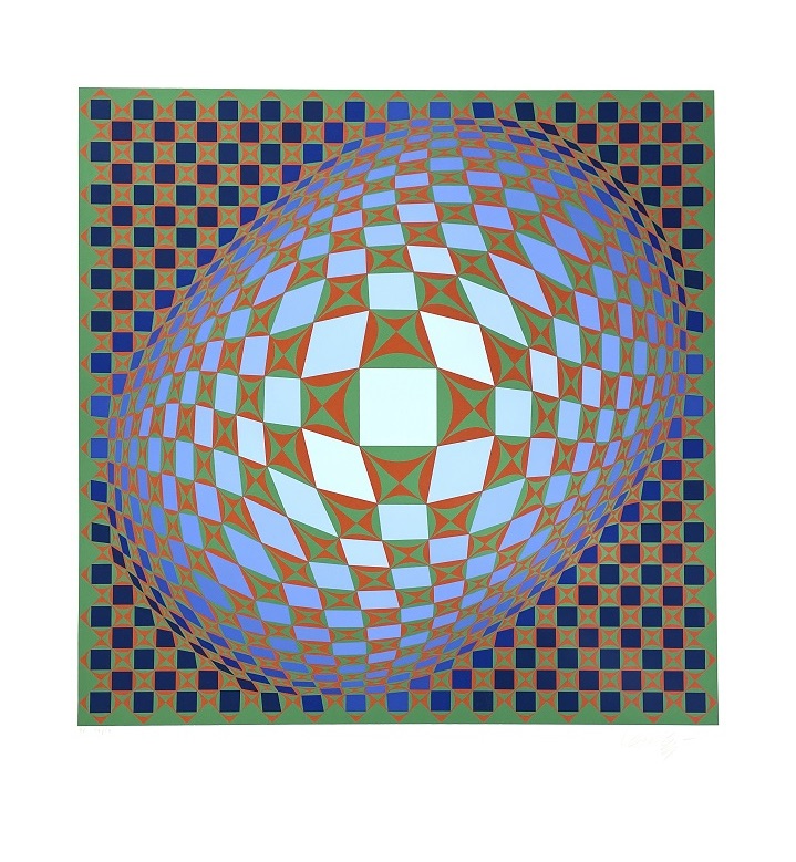 Victor Vasarely – Vilag – Zeefdruk