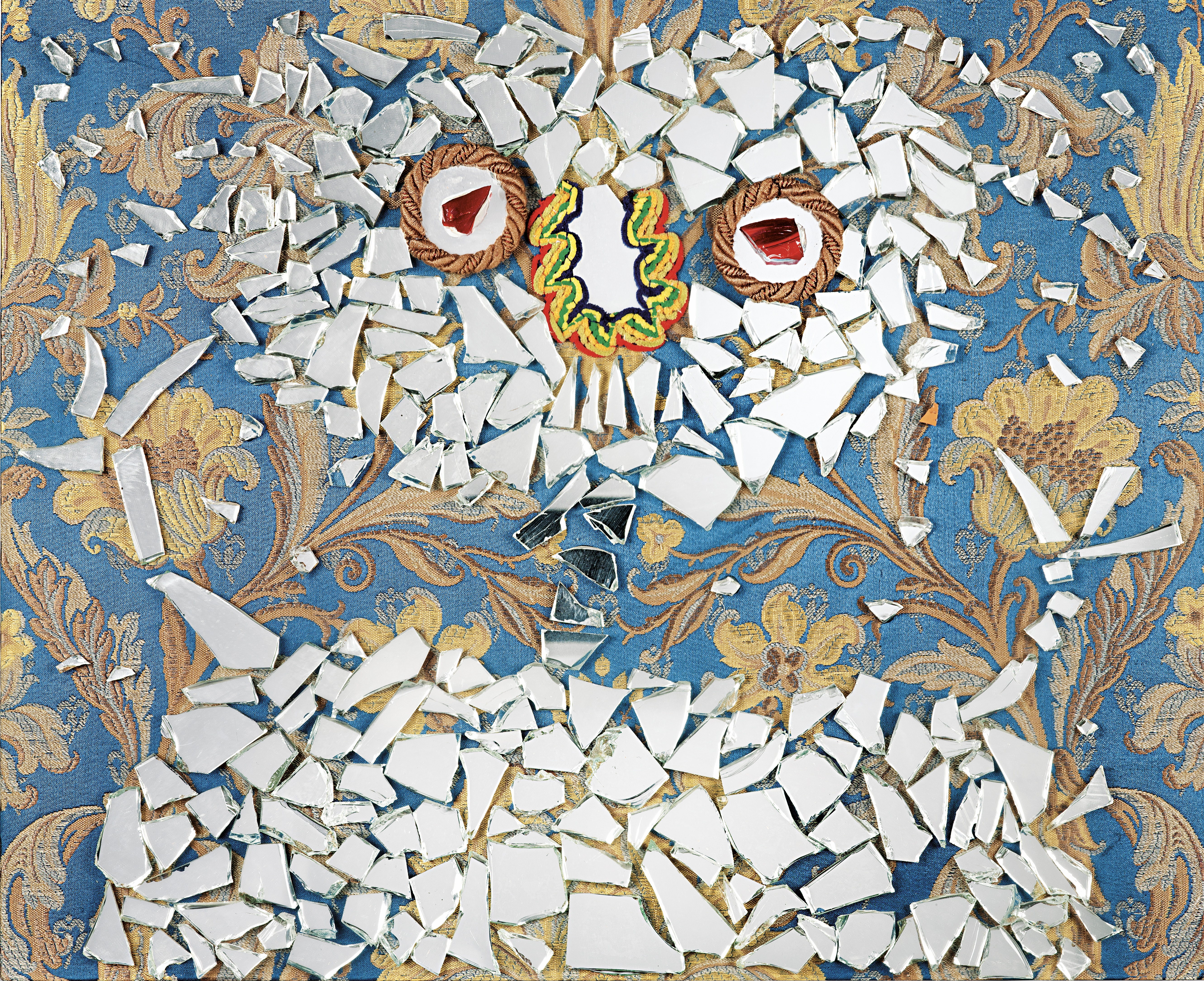 Enrico Baj – Personaggio allo specchio, 1971 – Mixed média