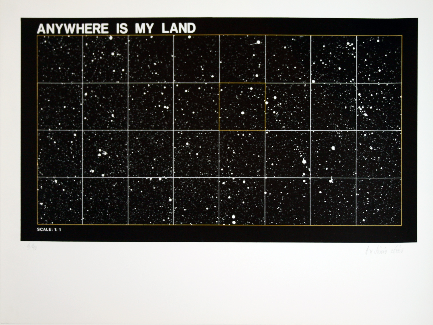 Antonio Dias – Anywhere is My Land, 1975 – Zeefdruk