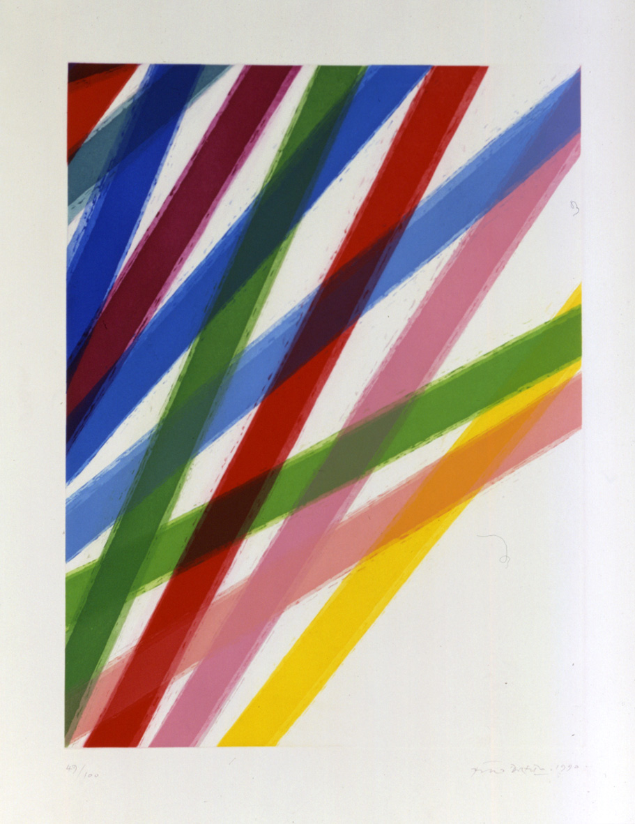Piero Dorazio – Color fax 1, 1990 – Aquatint