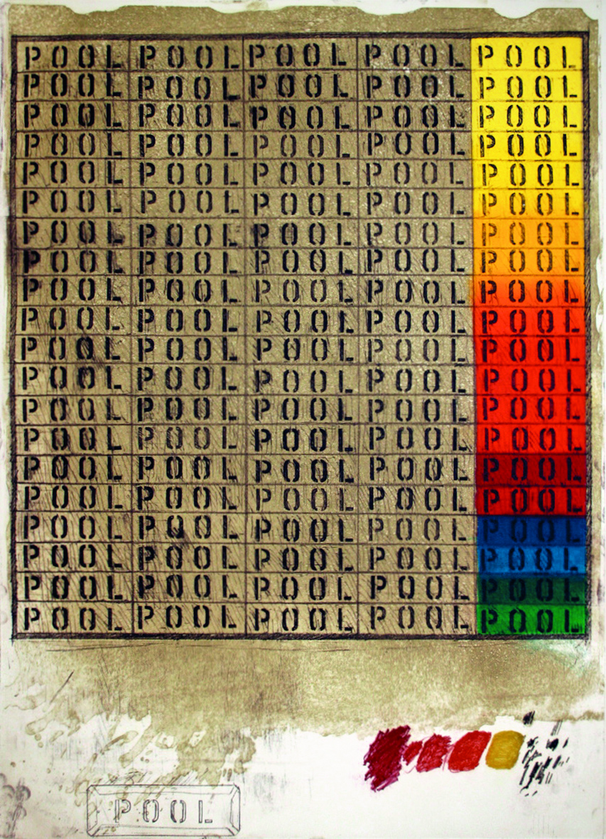 Joe Tilson – Pool, 1981 – Mixed média